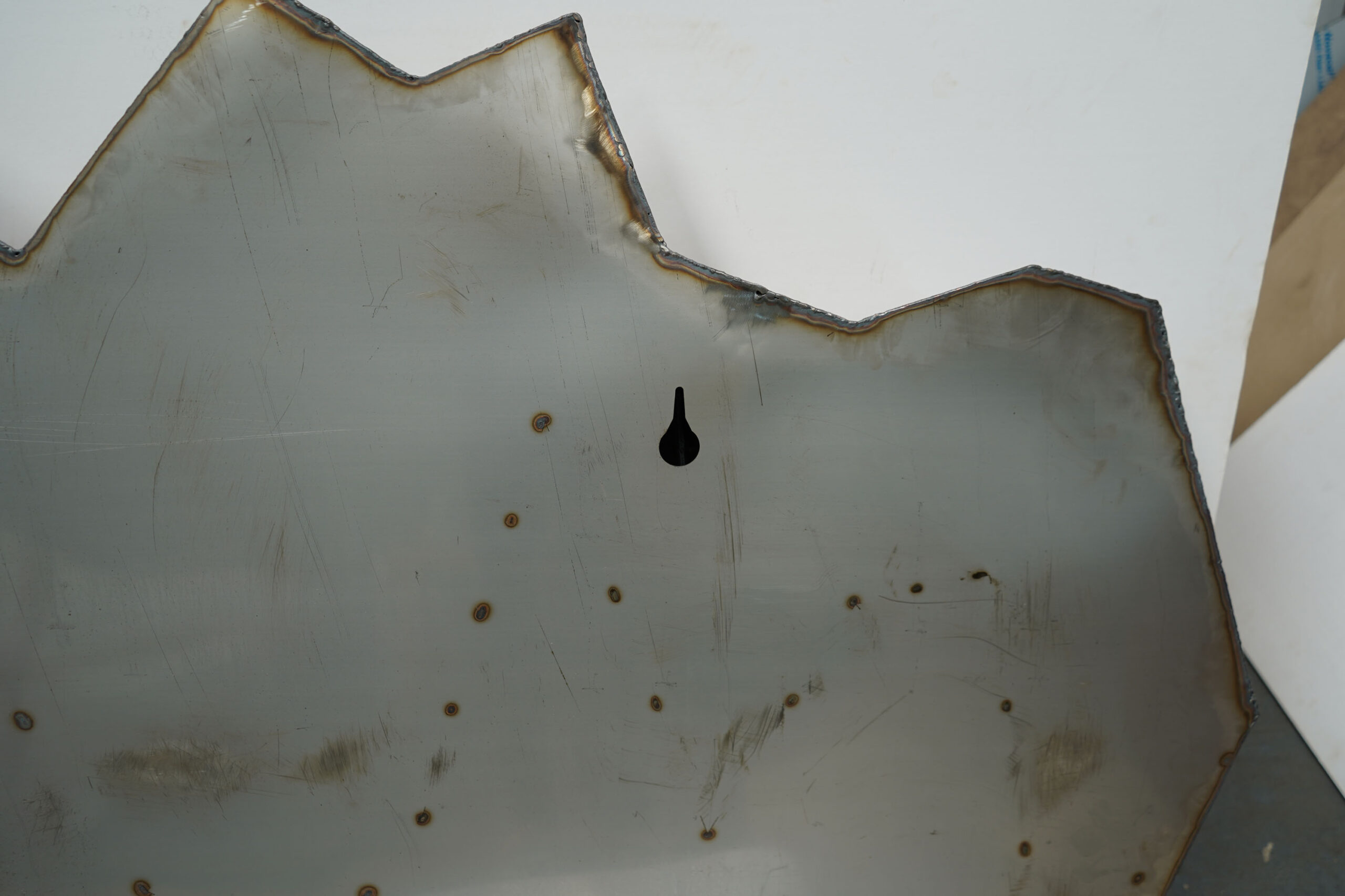 Wing Wide Wall Piece in Welded Mirror Polished Stainless Steel by Julian Mayor 9