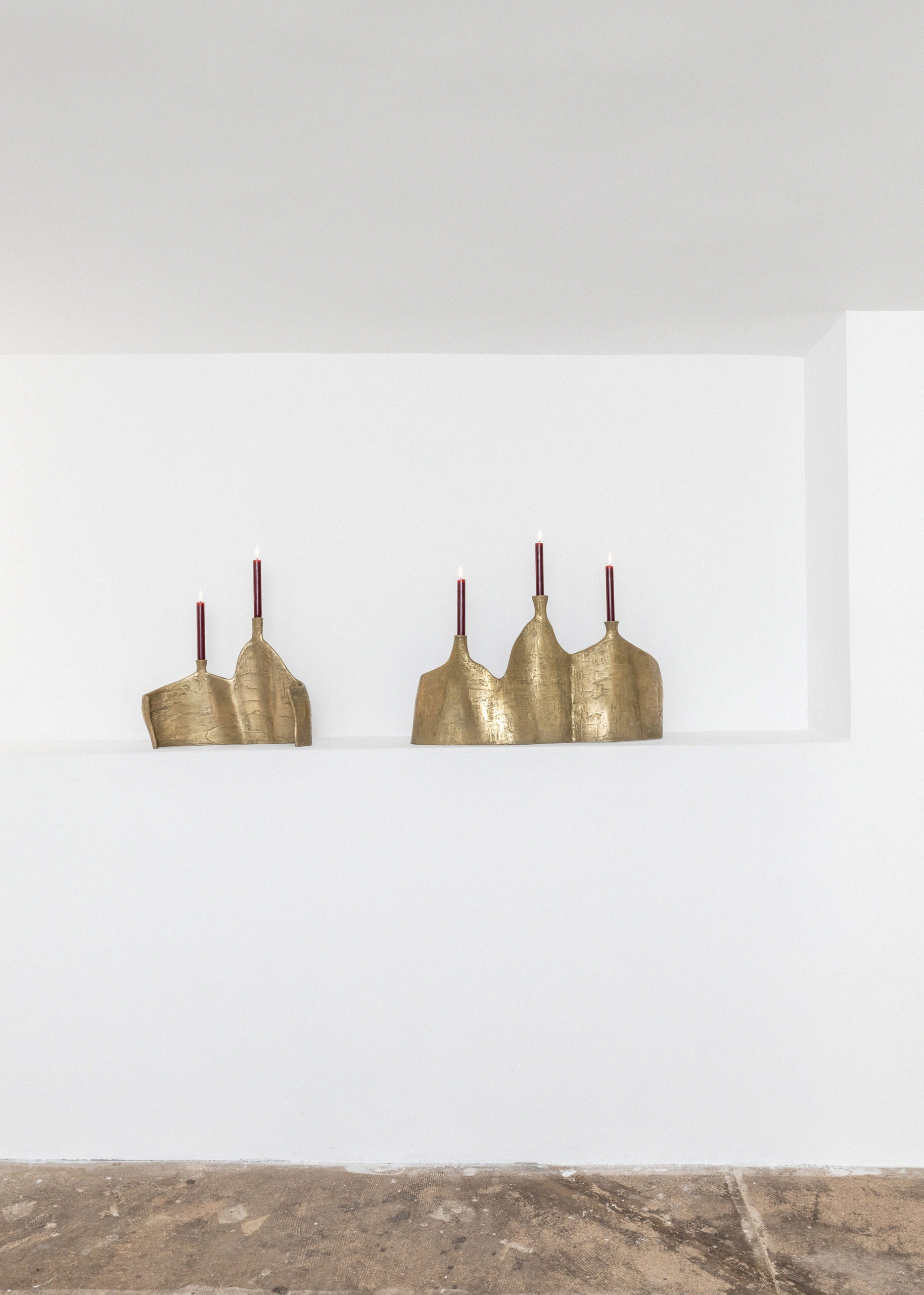 Motionless Light Double Candelabrum in Brass Resin by Atelier Ellery 6