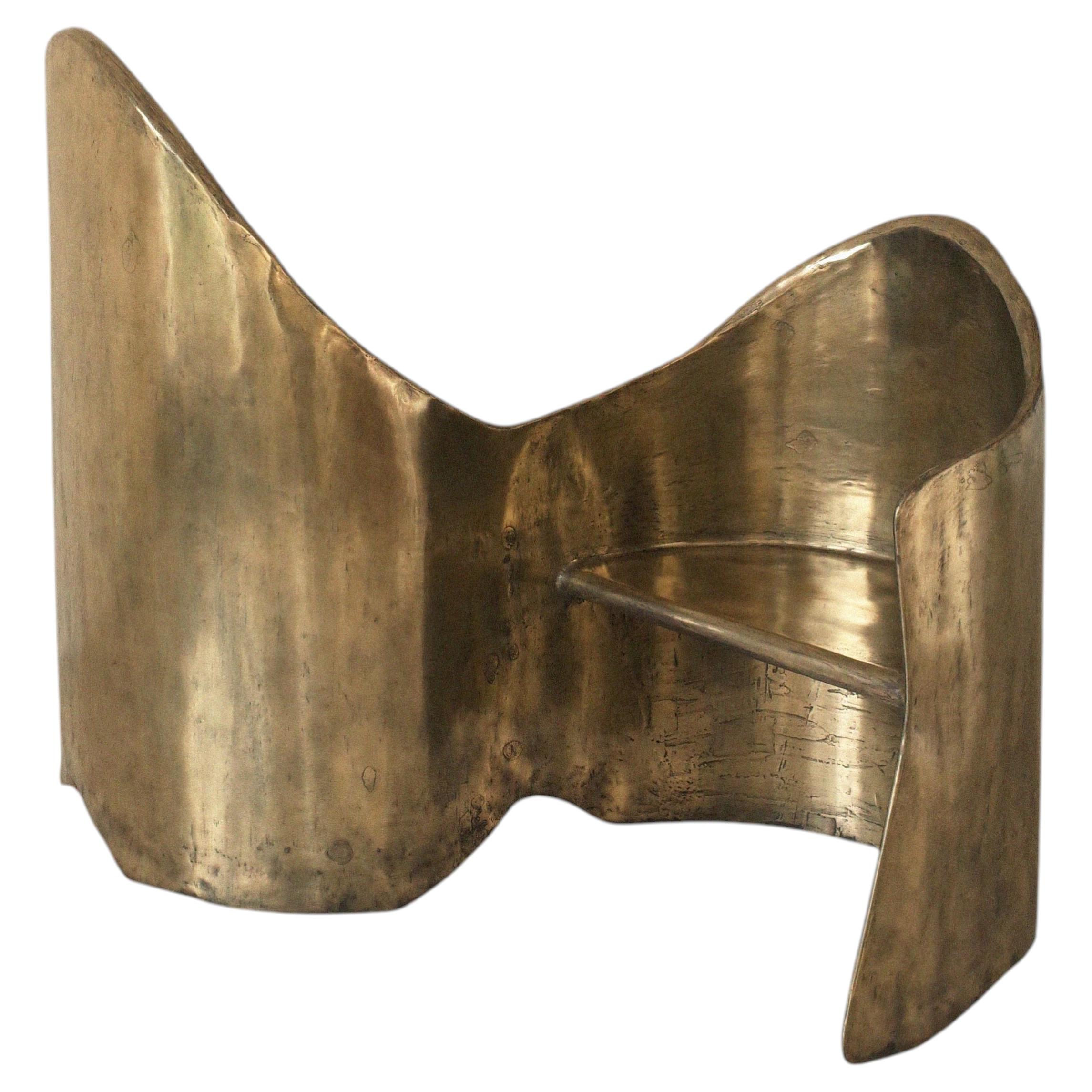 Toi & Moi Loveseat In Polished Brass Resin Over Inox by Atelier Ellery 1