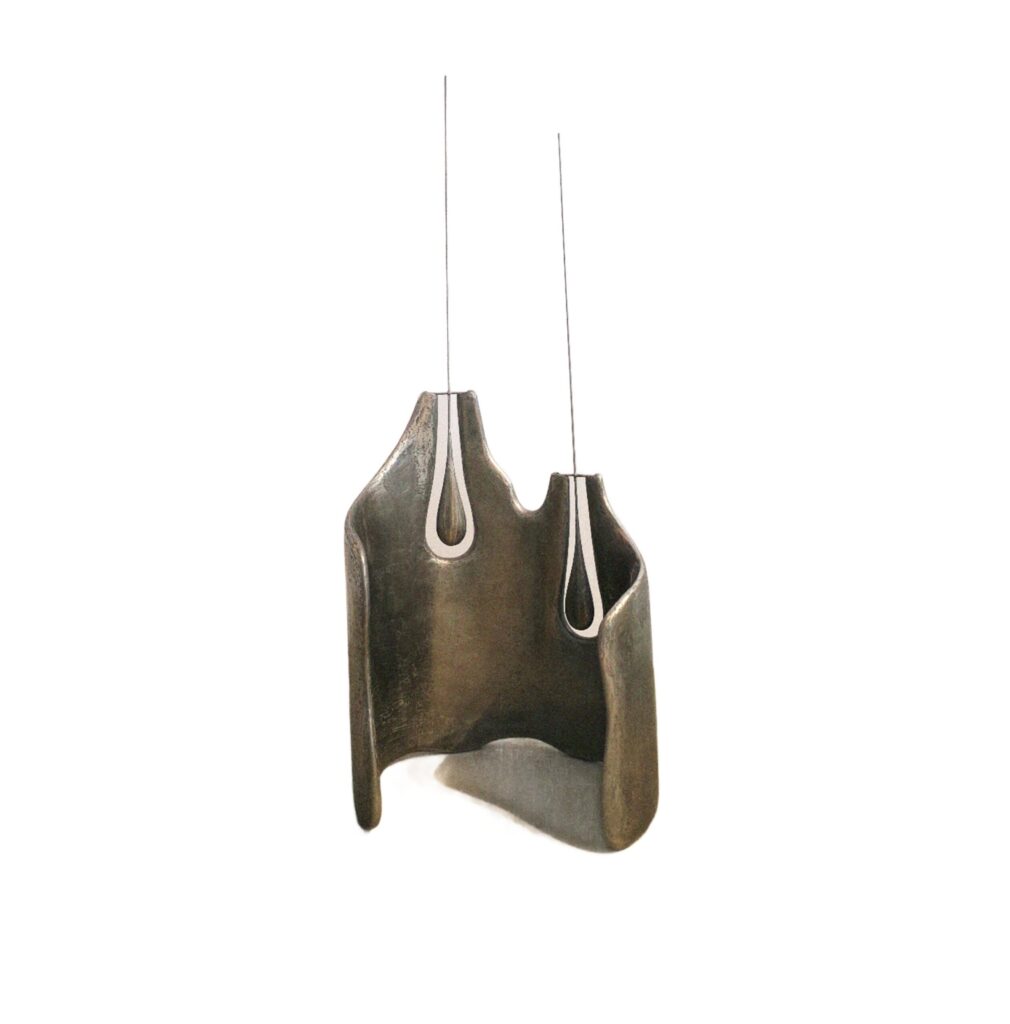 Transparent Silence Kinetic Sculpture in Metal Resin & Plaster by Atelier Ellery 1