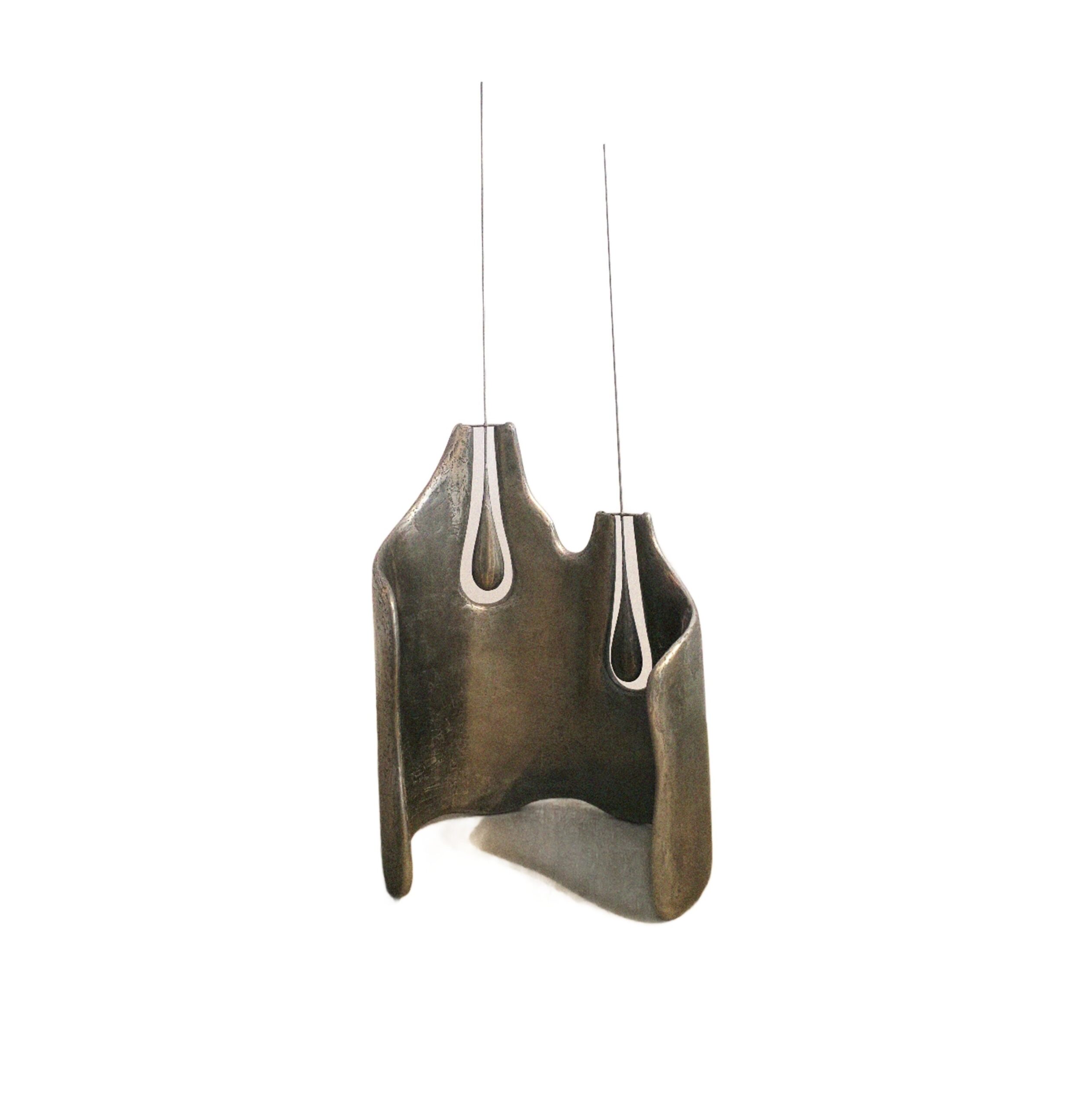 Transparent Silence Kinetic Sculpture in Metal Resin & Plaster by Atelier Ellery 1