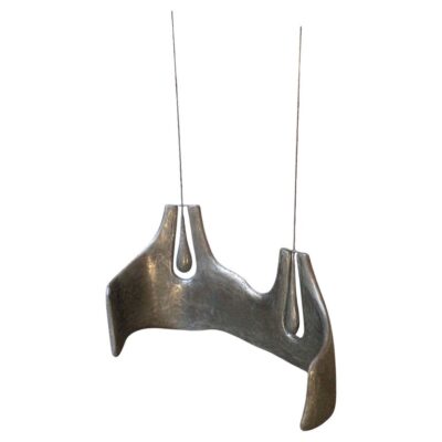 Transparent Silence Kinetic Sculpture in Metal Resin & Plaster by Atelier Ellery