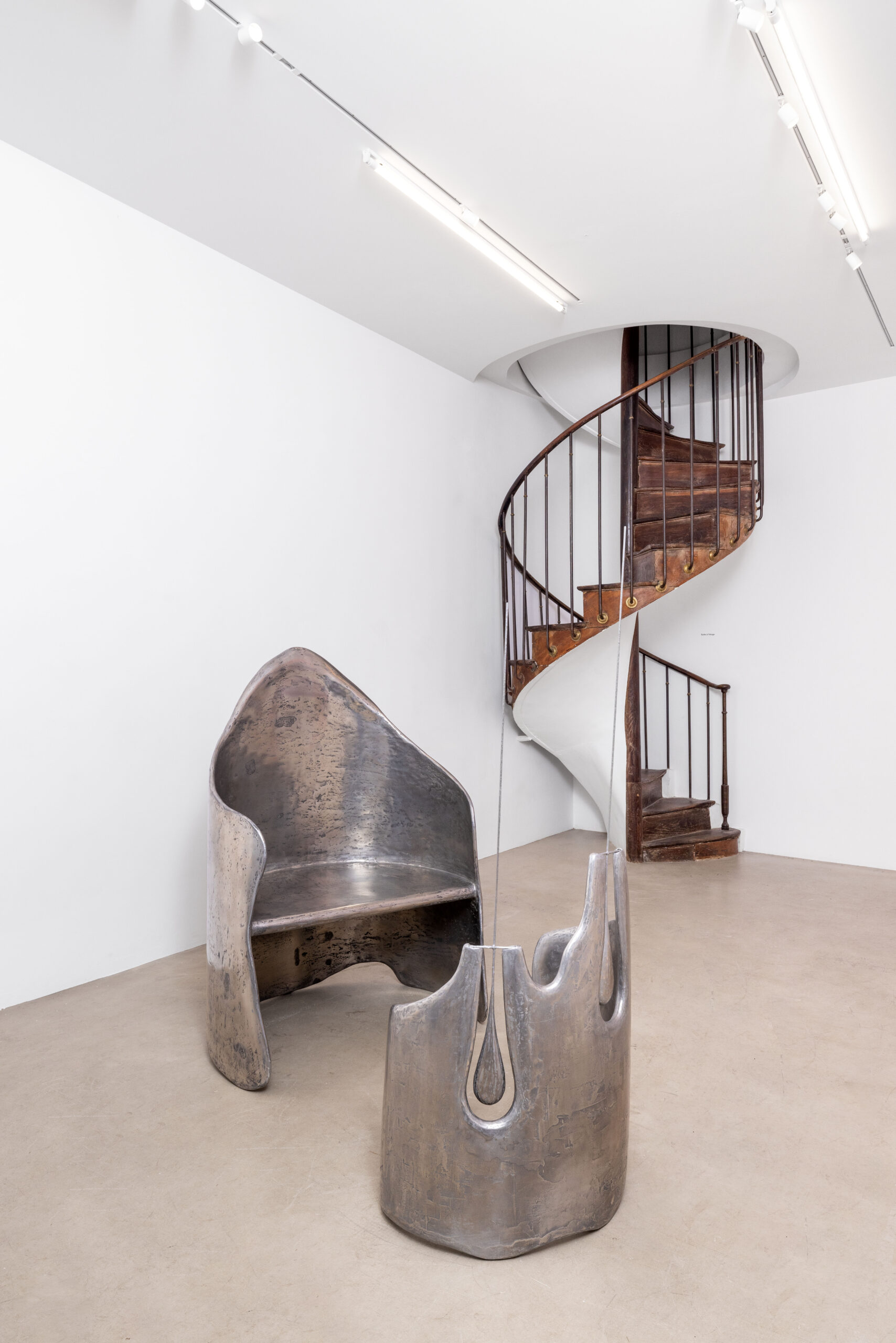Transparent Silence Kinetic Sculpture in Metal Resin & Plaster by Atelier Ellery 3