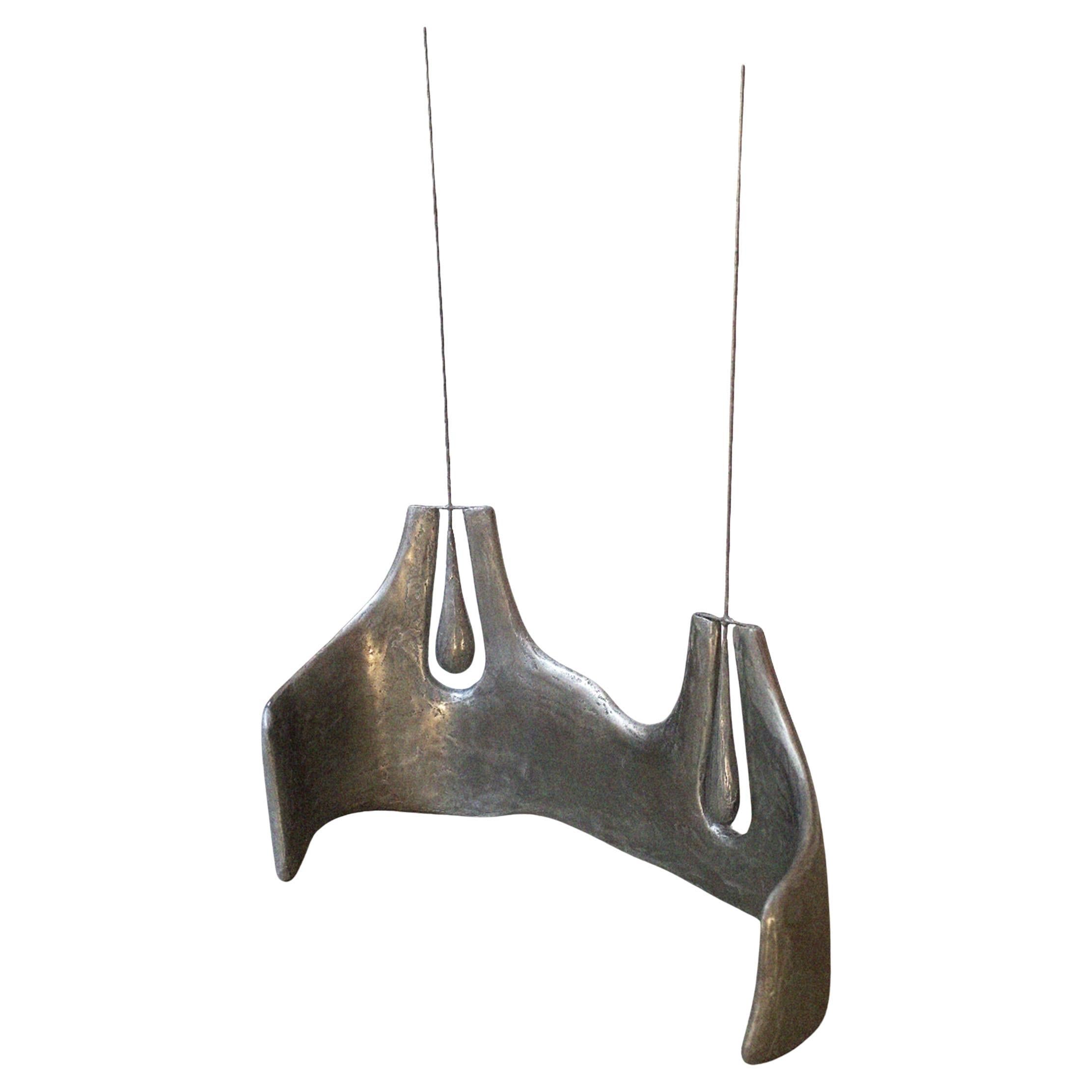 Transparent Silence Kinetic Sculpture in Metal Resin & Plaster by Atelier Ellery 1