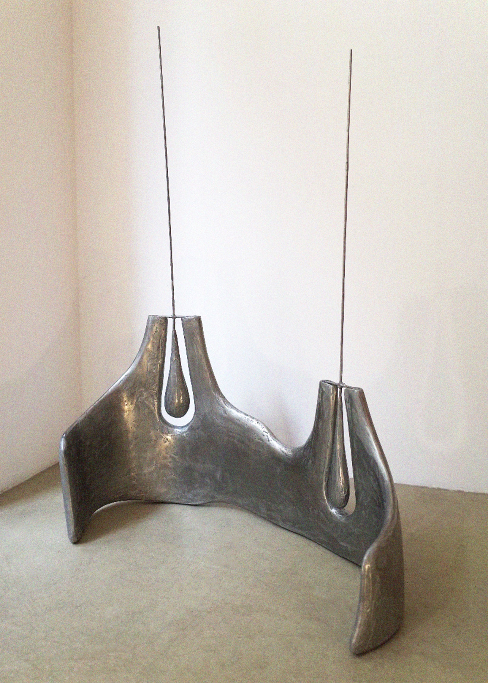 Transparent Silence Kinetic Sculpture in Metal Resin & Plaster by Atelier Ellery 2