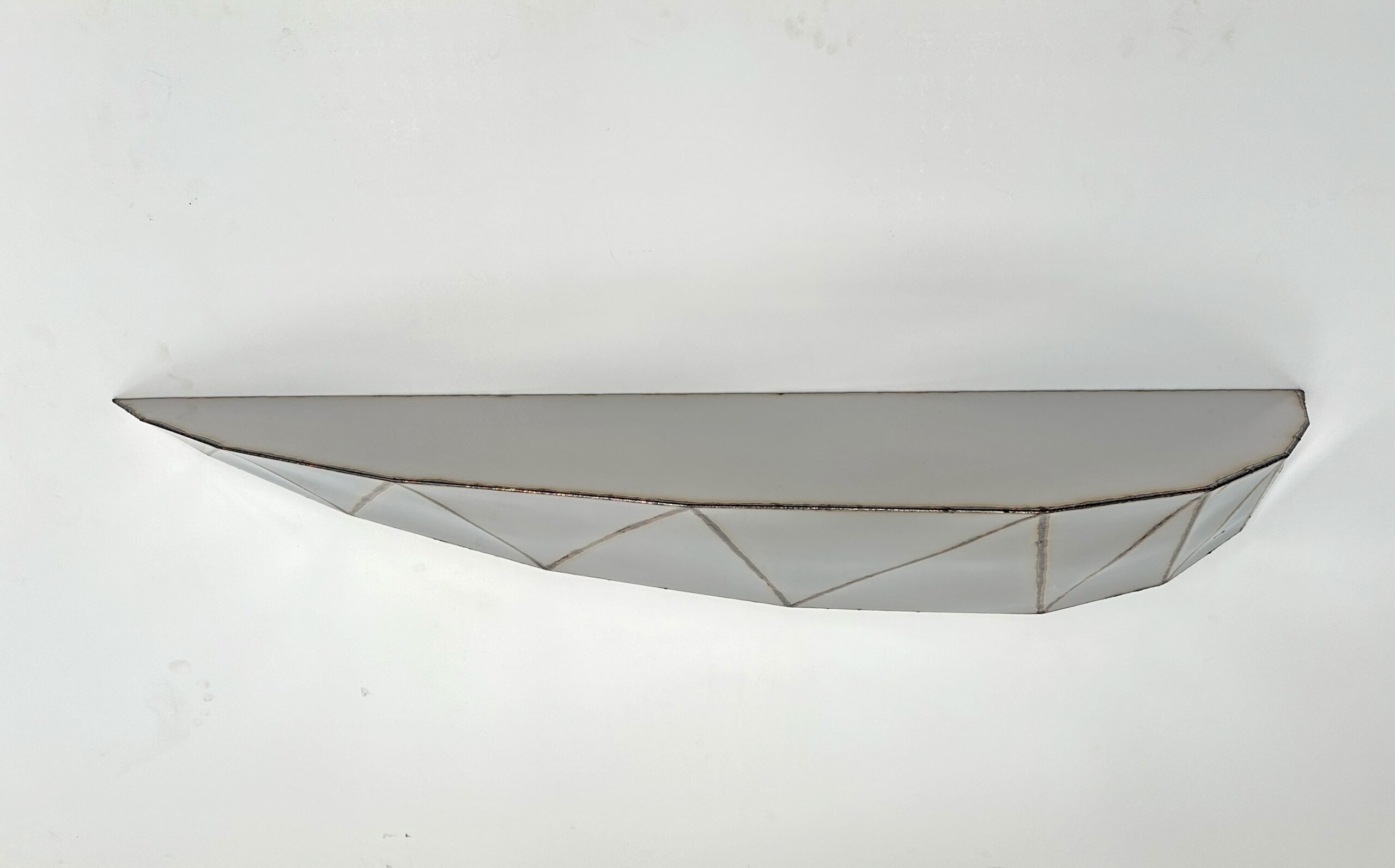 Bezier Shelf in Welded Mirror Polished Stainless Steel by Julian Mayor 4