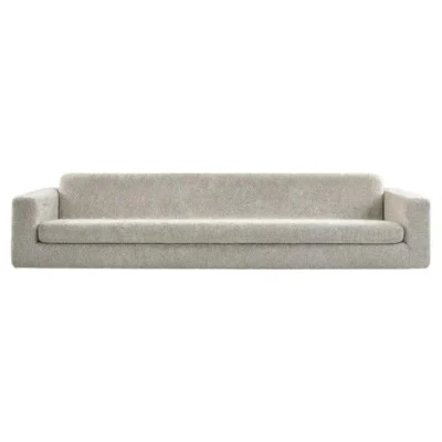 Contemporary Soft Beige Wool Bouclé Floating Sofa by Dennis Kaiser