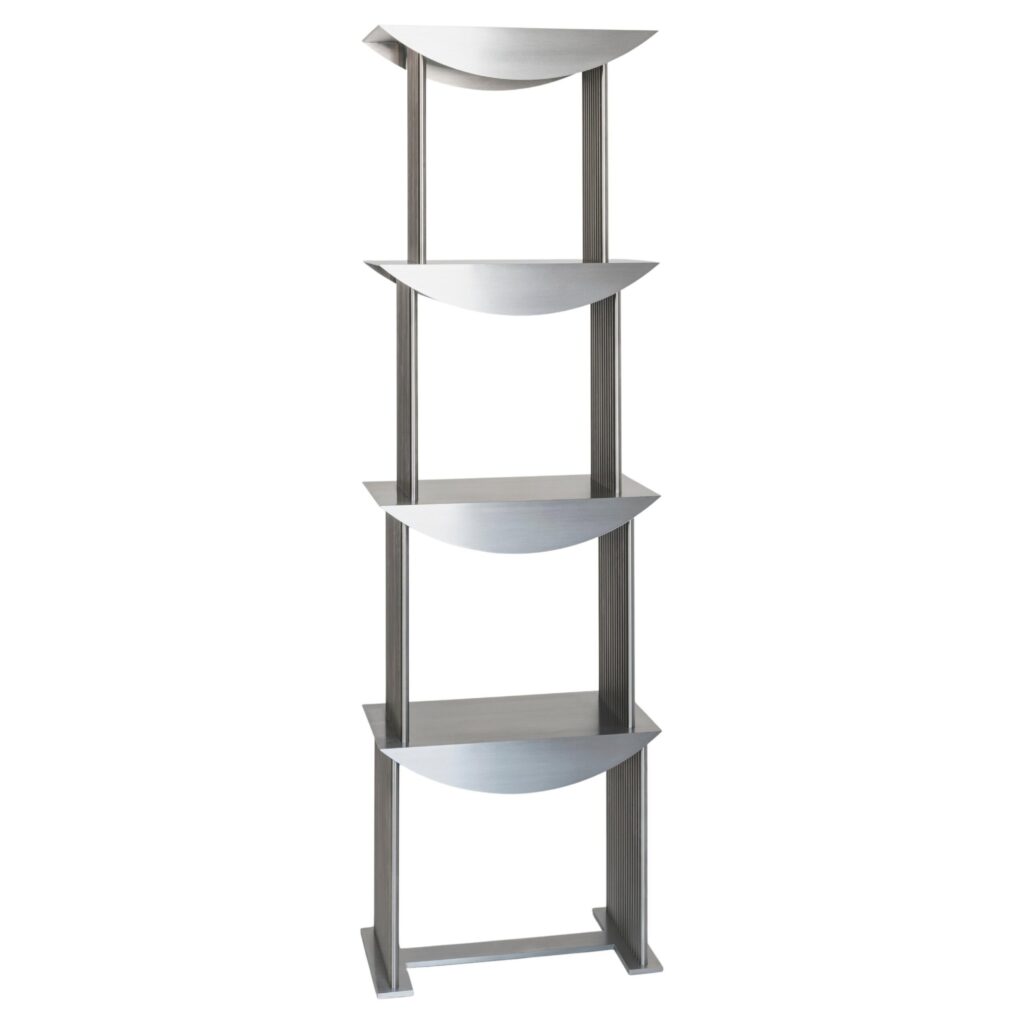 Limited Edition Etagere Standing Shelf in Stainless Steel by sashaxsasha 1