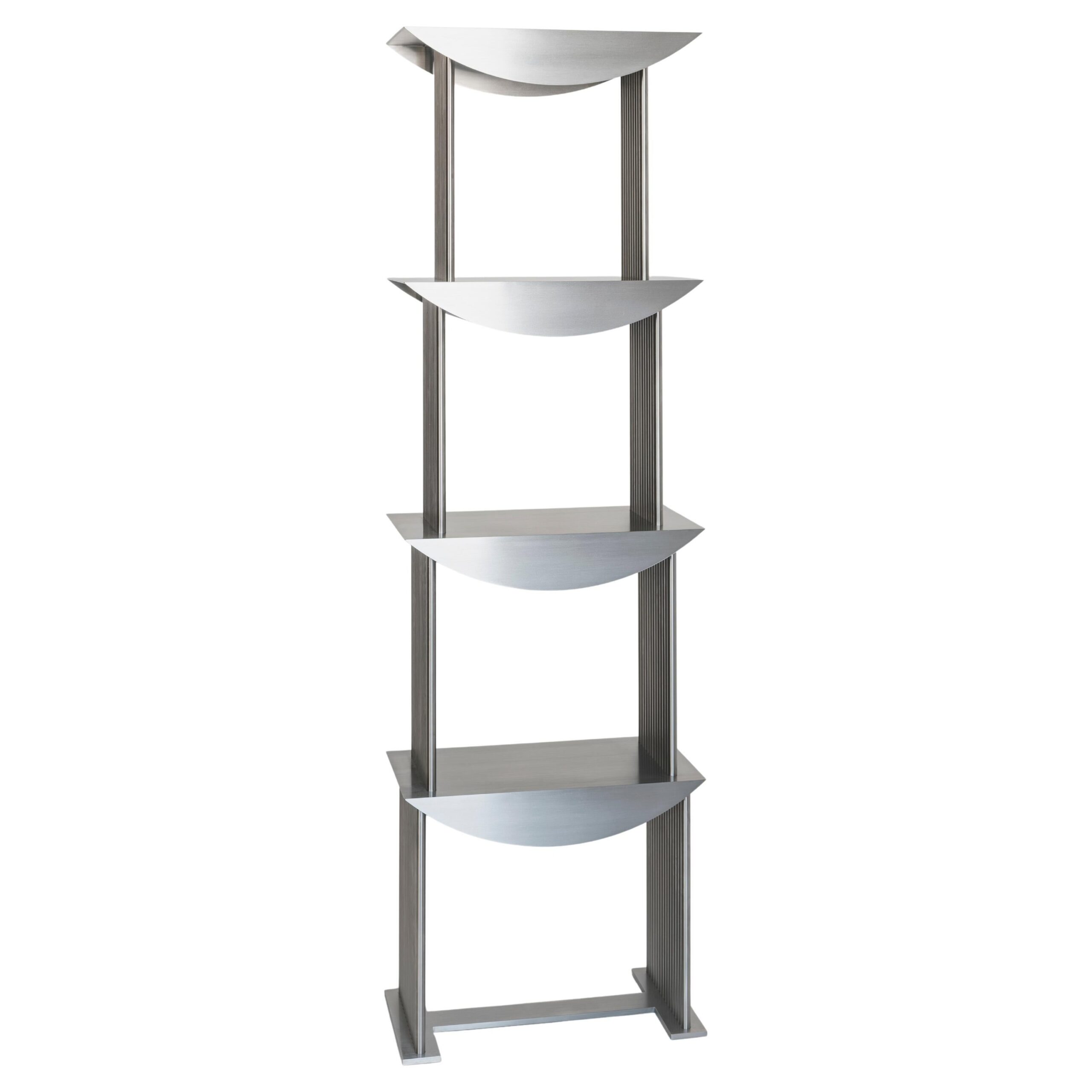 Limited Edition Etagere Standing Shelf in Stainless Steel by sashaxsasha 1