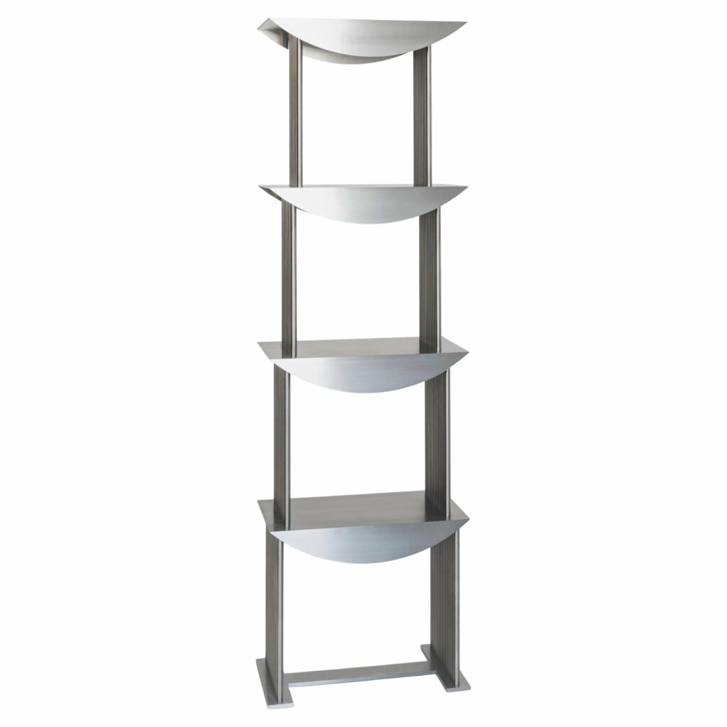 Limited Edition Etagere Standing Shelf in Stainless Steel by sashaxsasha 1