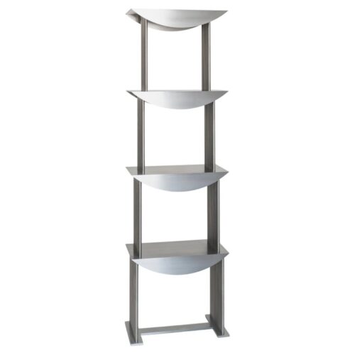 Limited Edition Etagere Standing Shelf in Stainless Steel by sashaxsasha 1