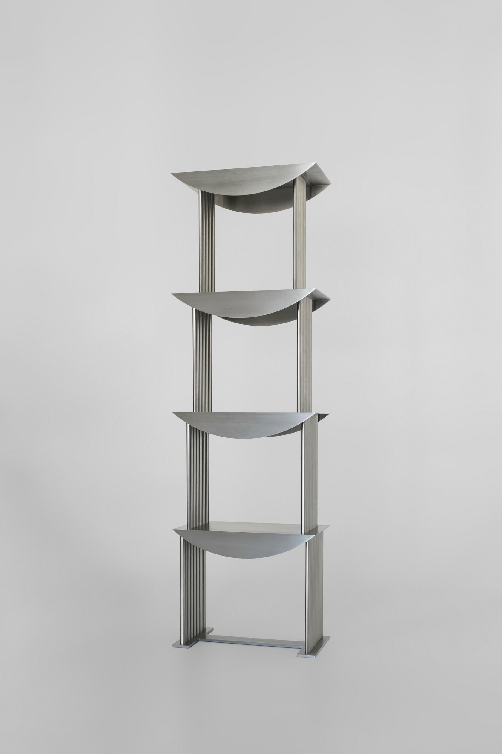 Limited Edition Etagere Standing Shelf in Stainless Steel by sashaxsasha 10