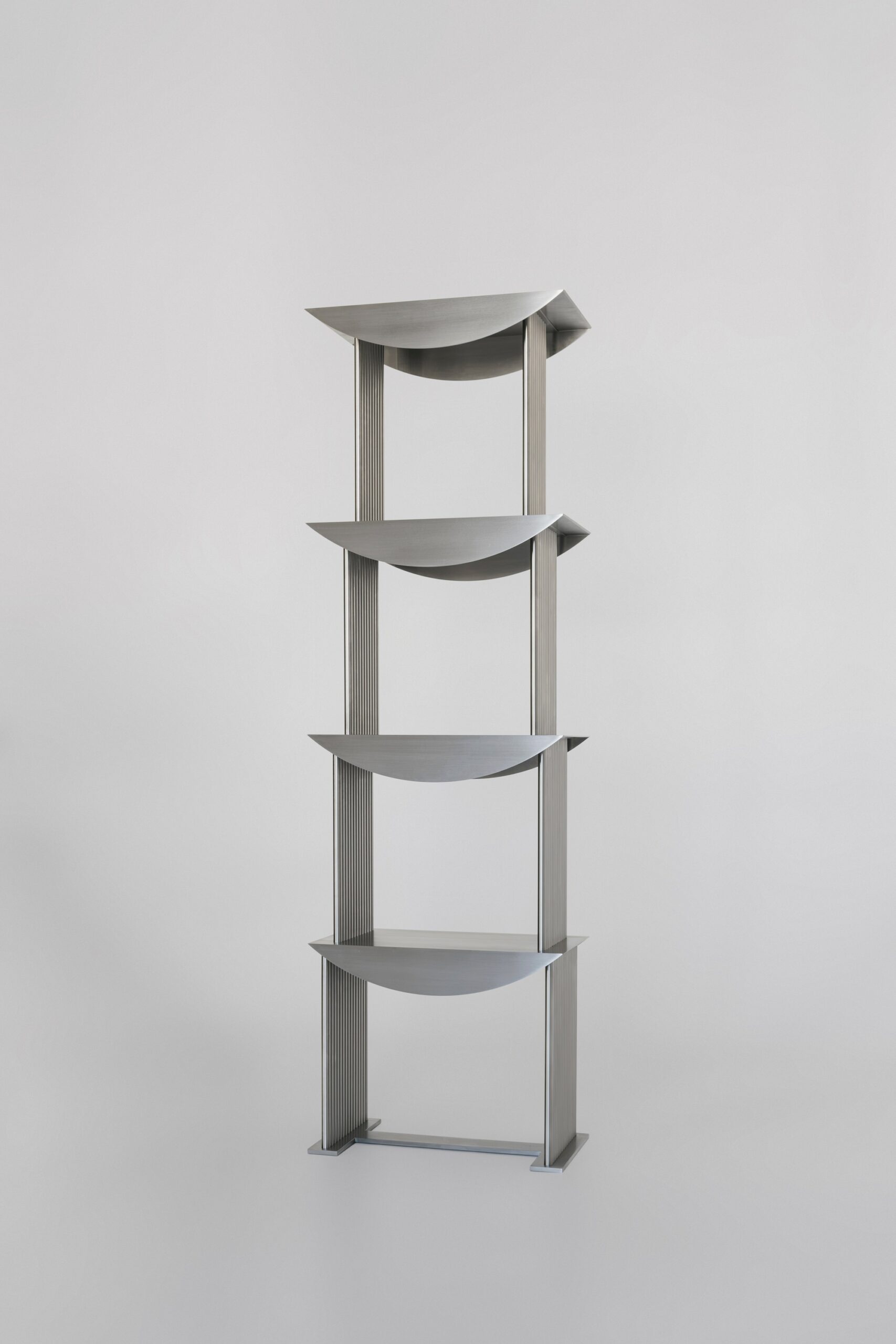 Limited Edition Etagere Standing Shelf in Stainless Steel by sashaxsasha 10
