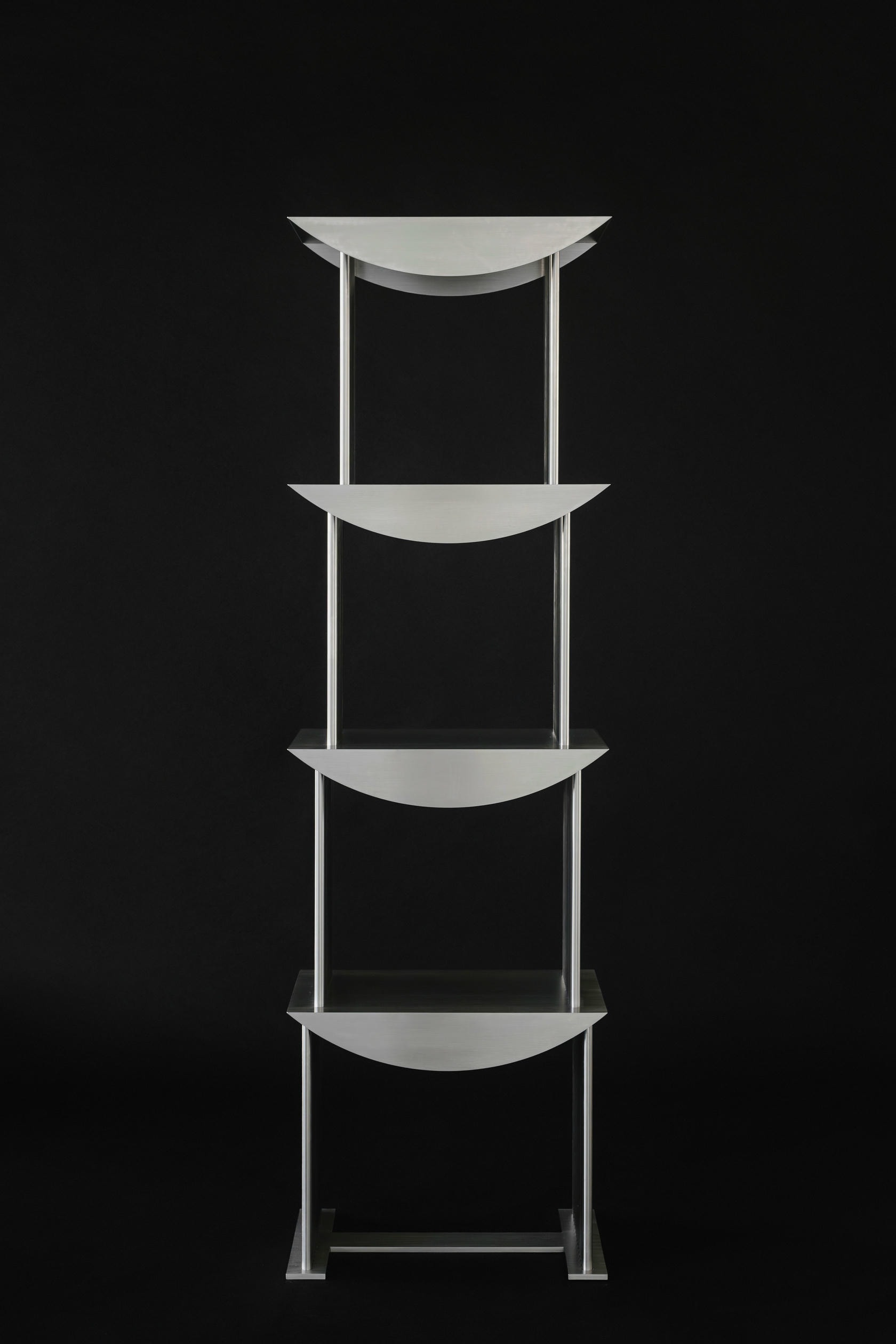 Limited Edition Etagere Standing Shelf in Stainless Steel by sashaxsasha 11