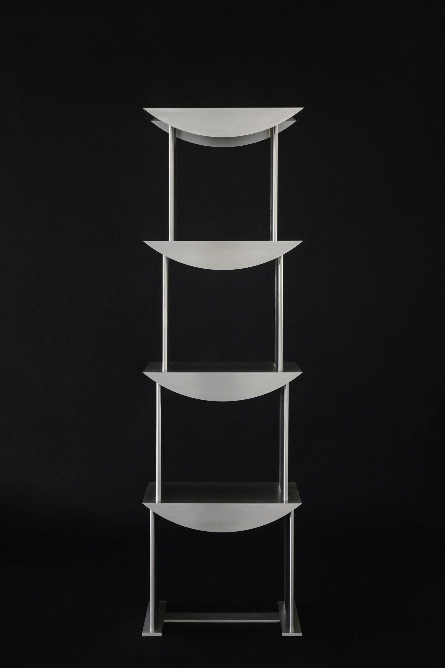 Limited Edition Etagere Standing Shelf in Stainless Steel by sashaxsasha 11