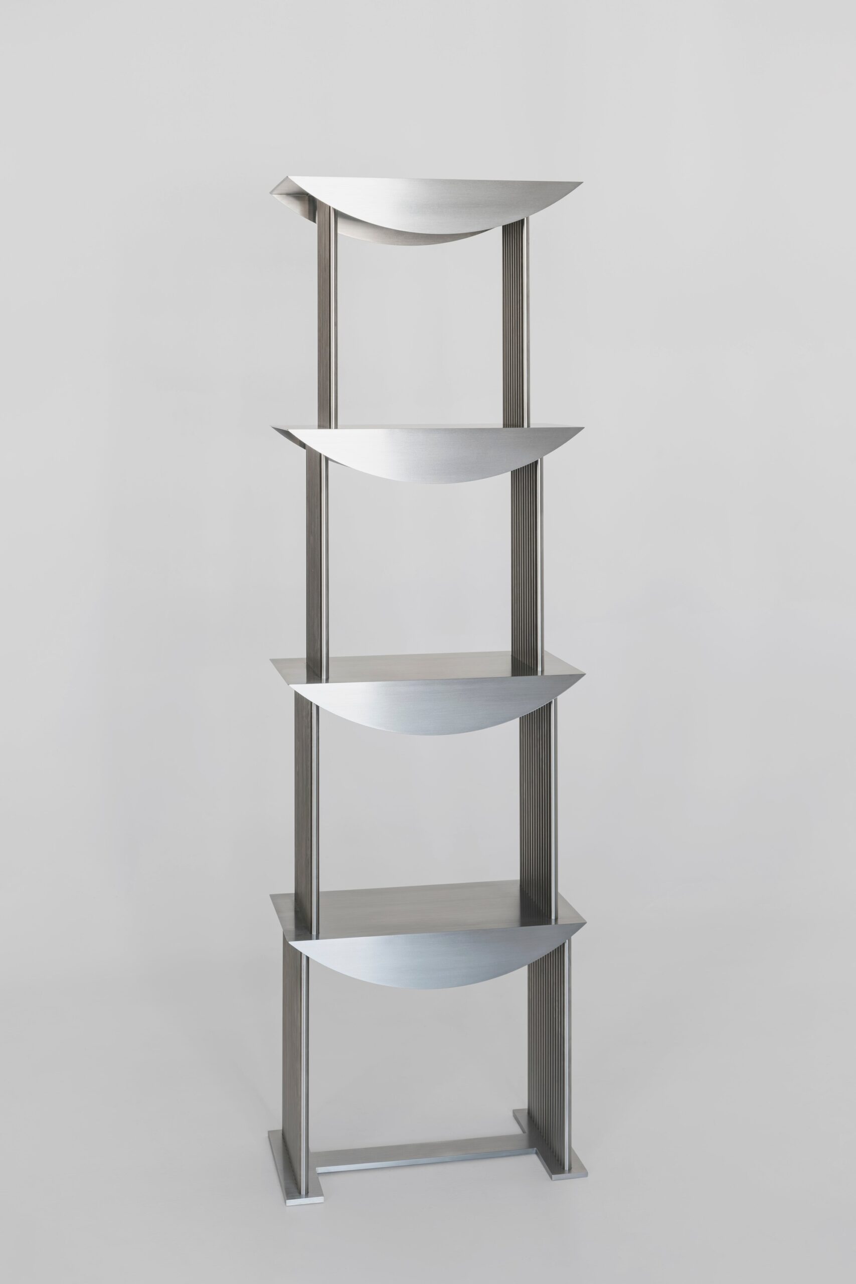 Limited Edition Etagere Standing Shelf in Stainless Steel by sashaxsasha 2