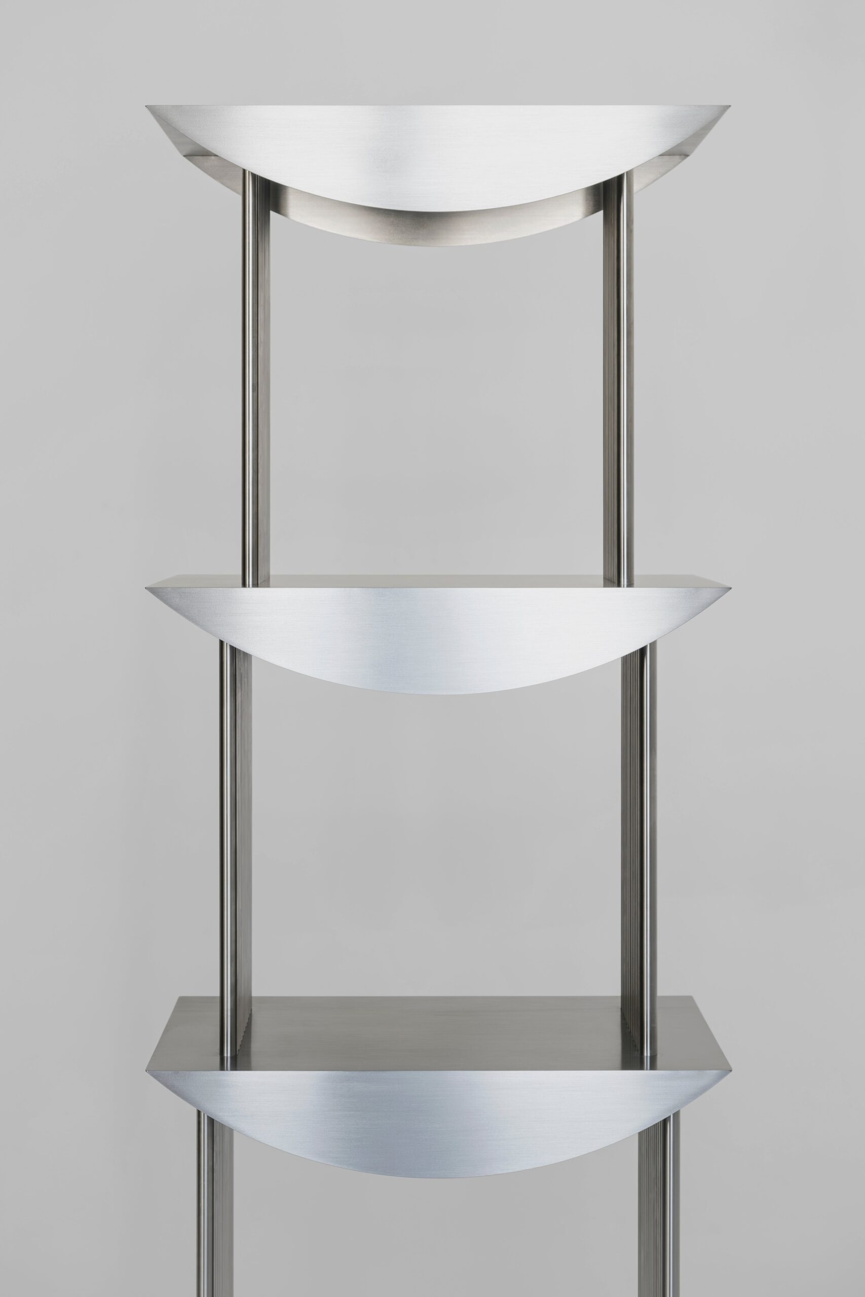 Limited Edition Etagere Standing Shelf in Stainless Steel by sashaxsasha 3