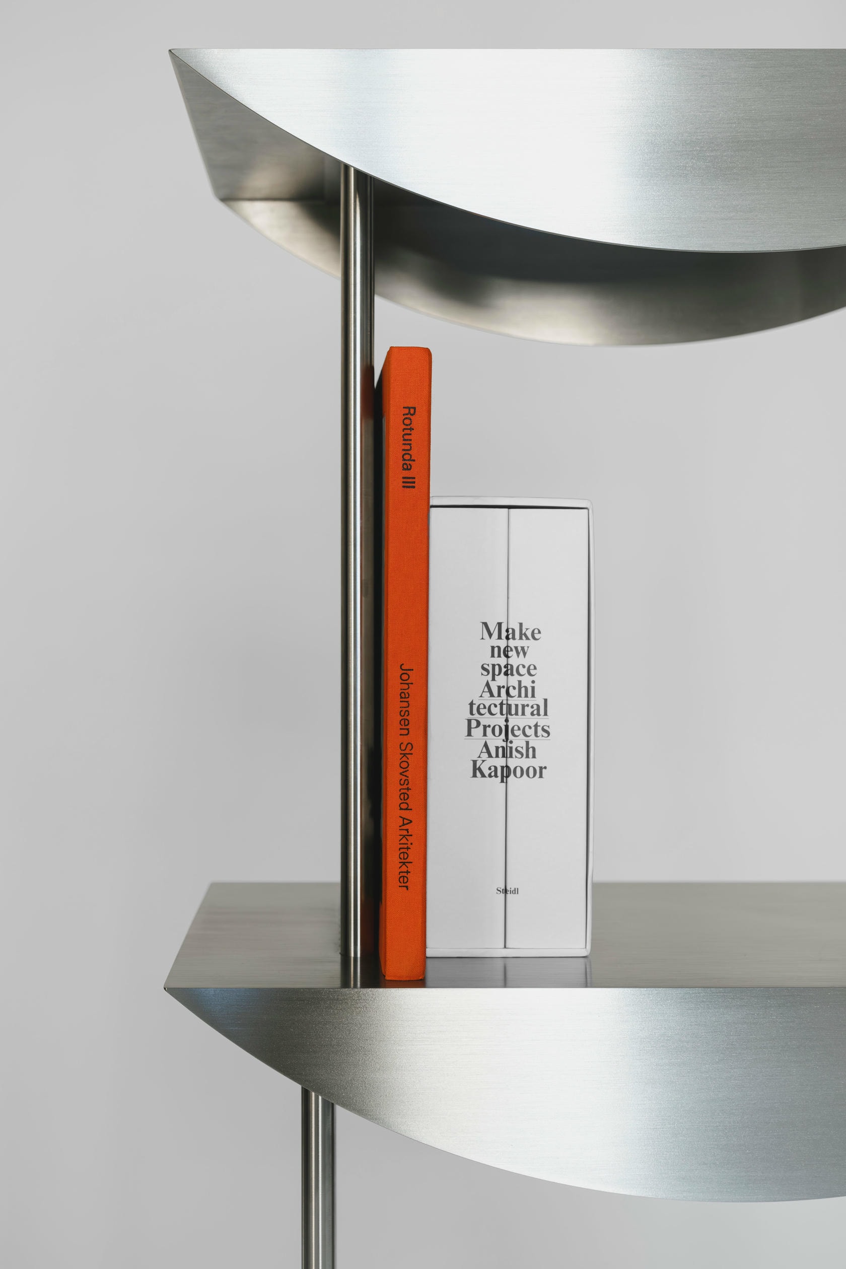 Limited Edition Etagere Standing Shelf in Stainless Steel by sashaxsasha 5