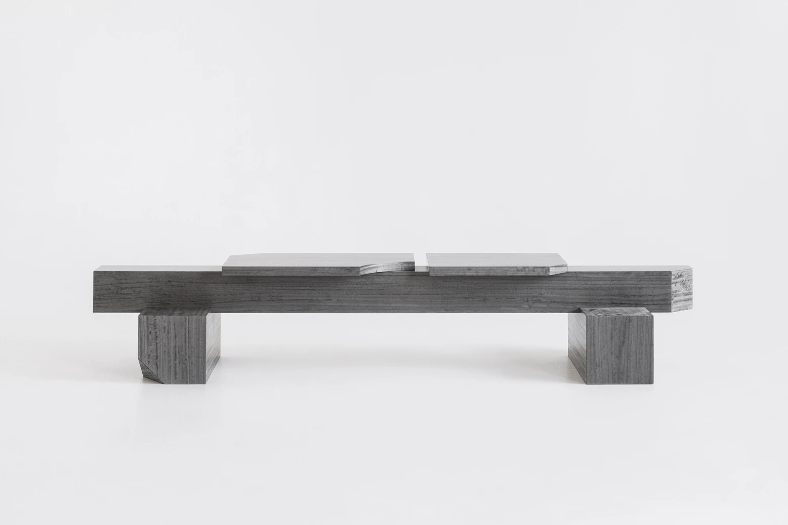 Limited Edition SSB01W Bench in MDF with Walnut Burl Veneer by sashaxsasha 5
