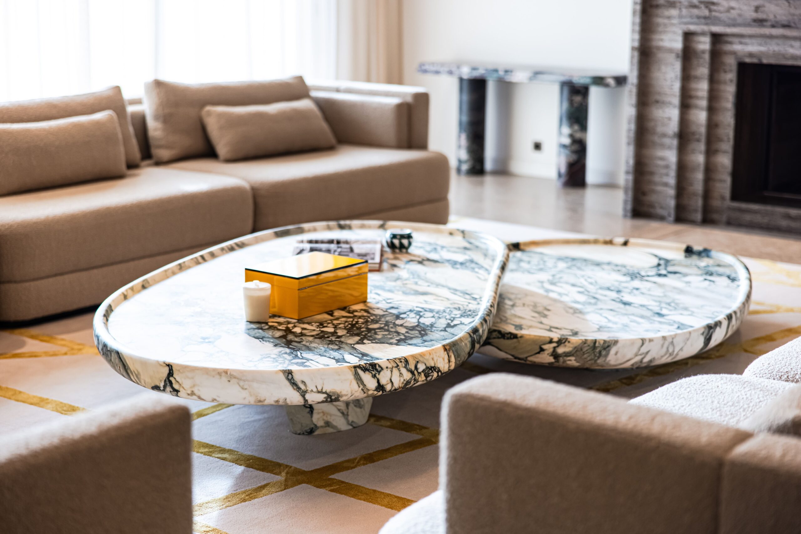 Marble Yko Low Coffee Table by KY ARCHITECTURE 9