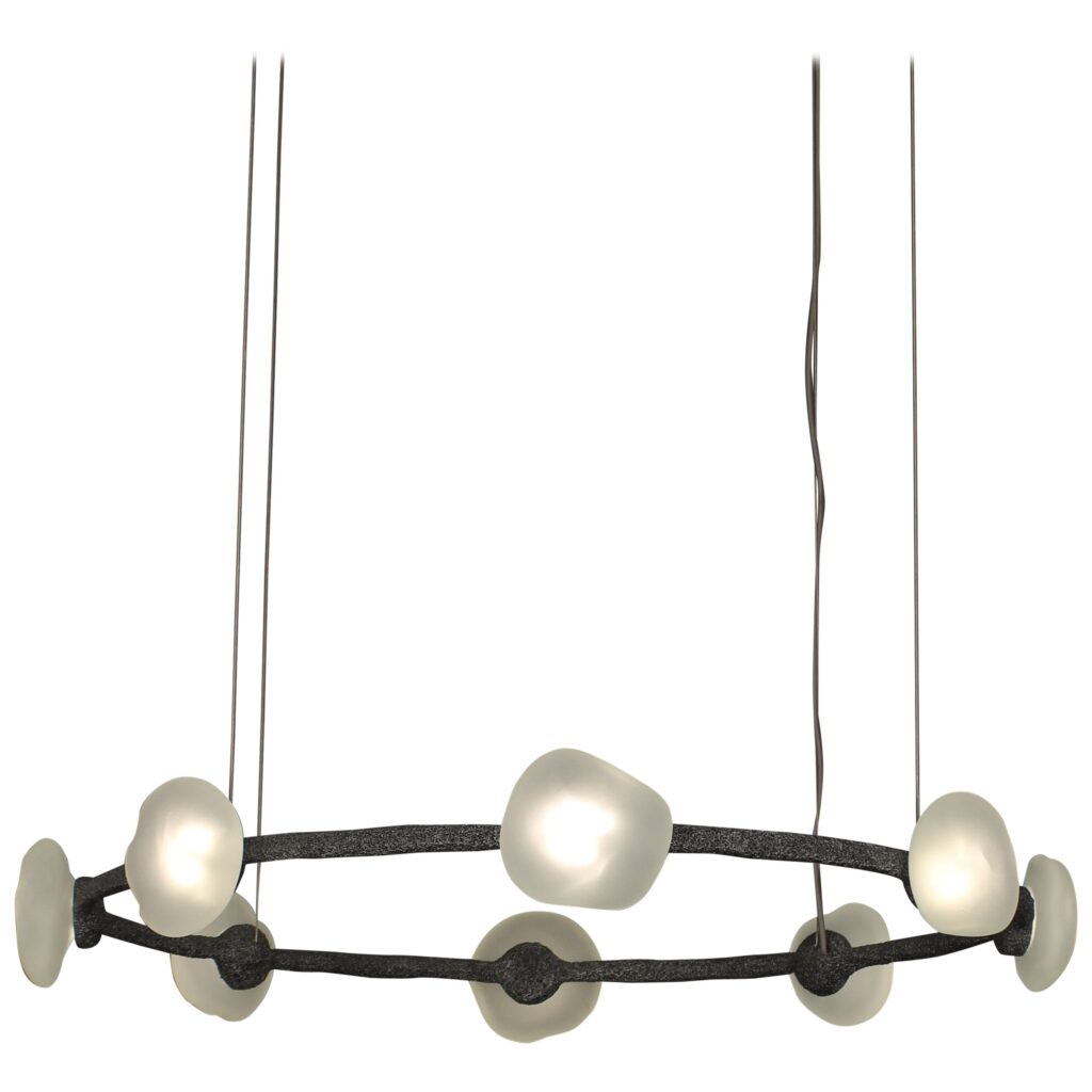 Oslo Frosted Glass Pendant Lamp by Aver 1