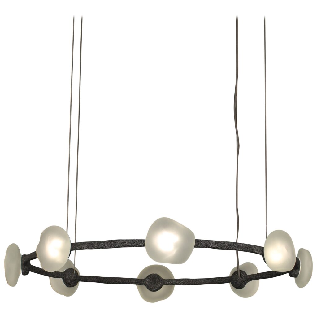Oslo Frosted Glass Pendant Lamp by Aver 1