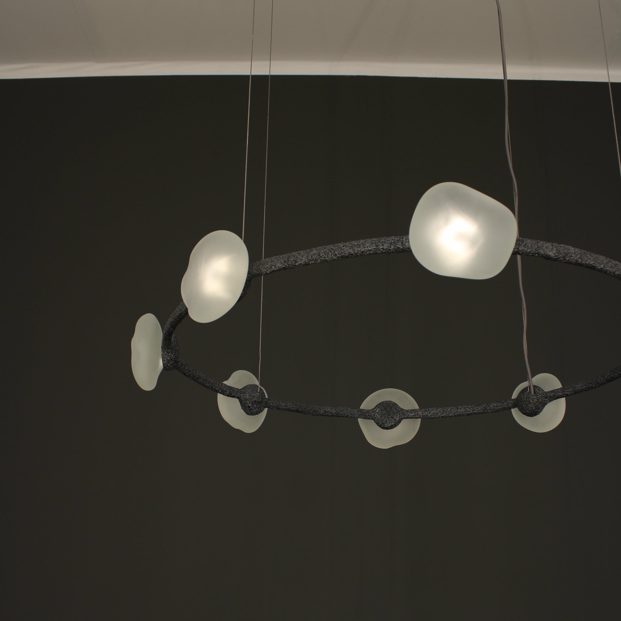 Oslo Frosted Glass Pendant Lamp by Aver 3