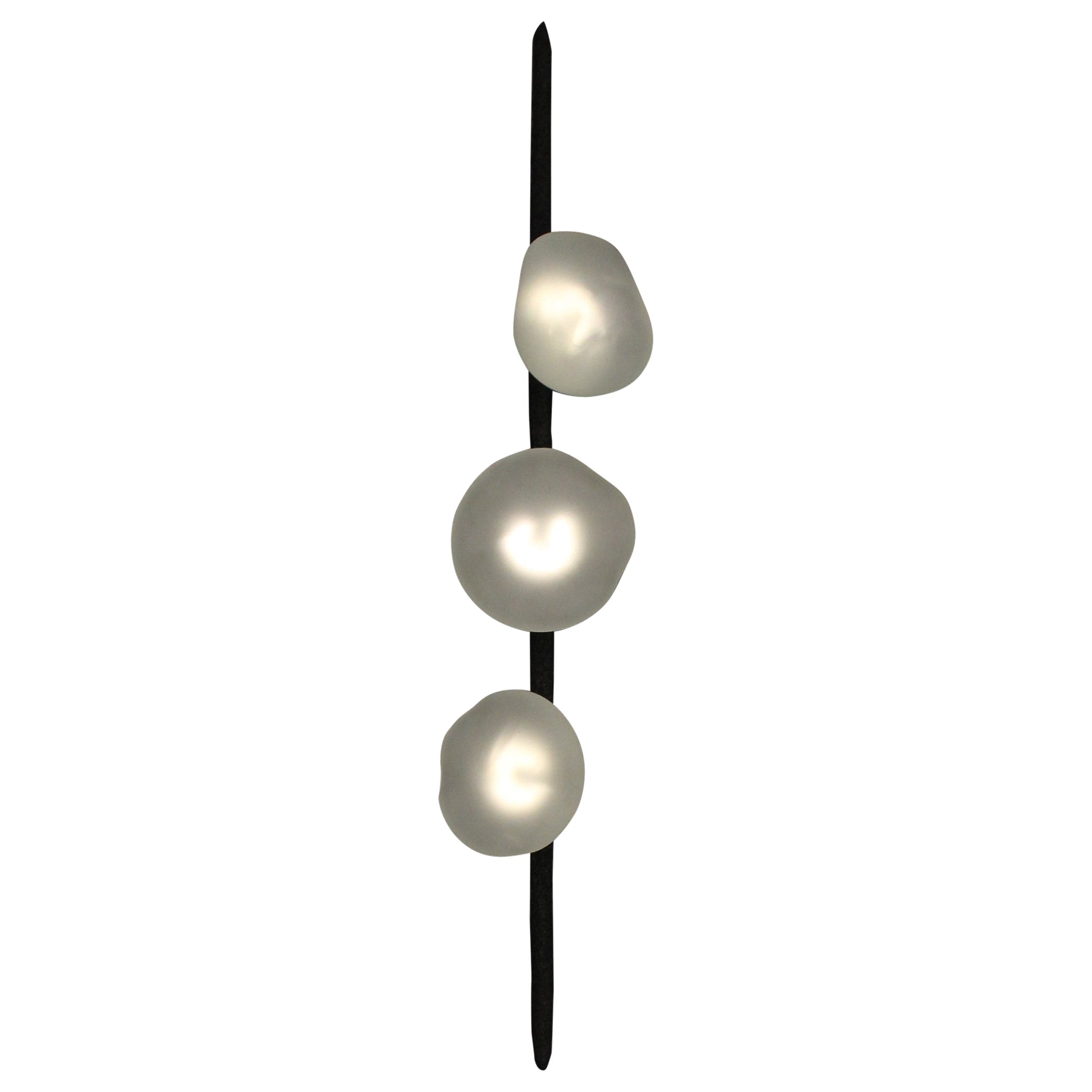 Oslo Frosted Glass Wall Lamp by Aver 1
