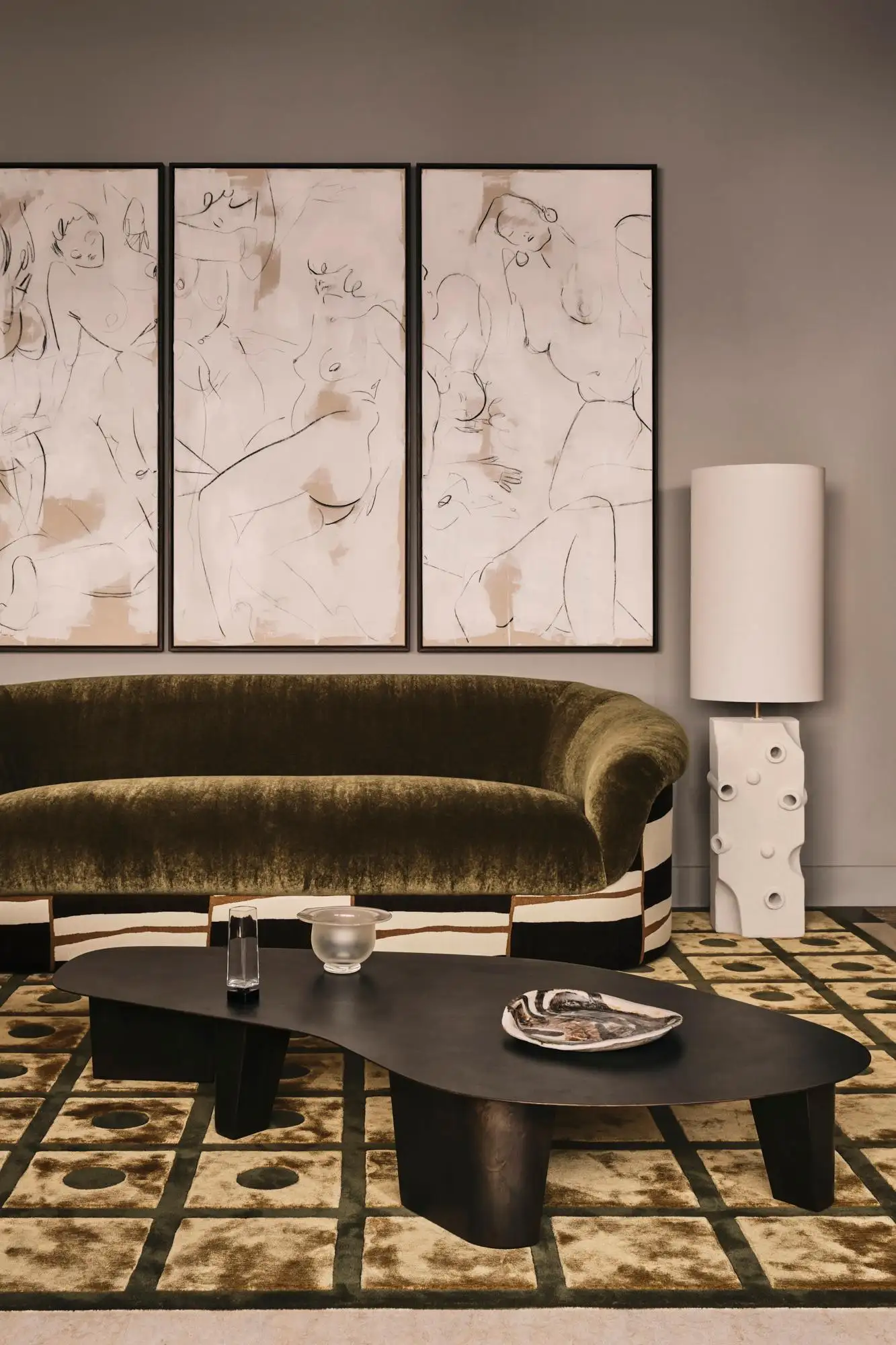 Paris Powder Coated Steel Low Large Coffee Table by Vogel Studio 2