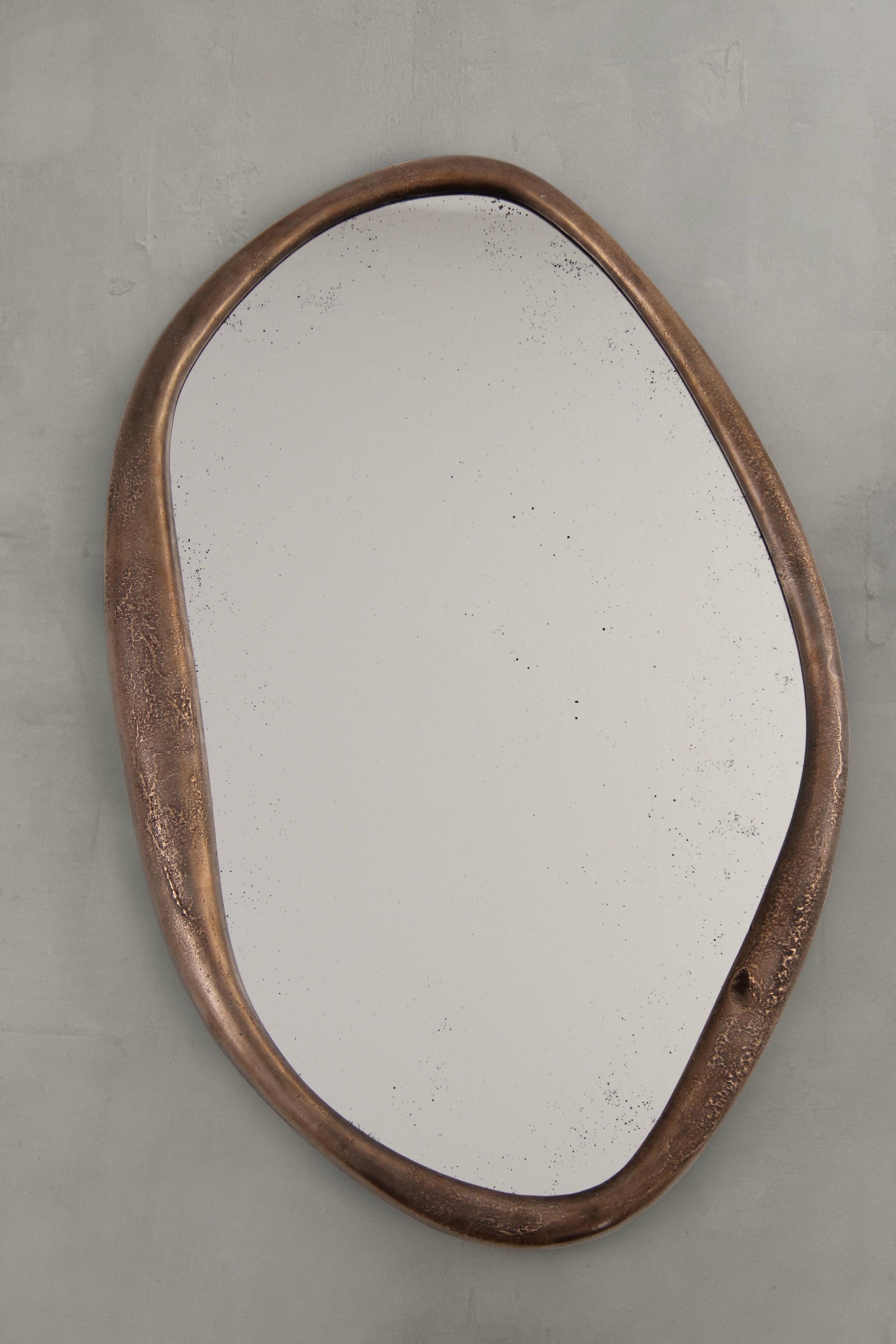 Perfumer Extra Large Wall Mirror With Hand Molded Bronze Frame by Vogel Studio 2