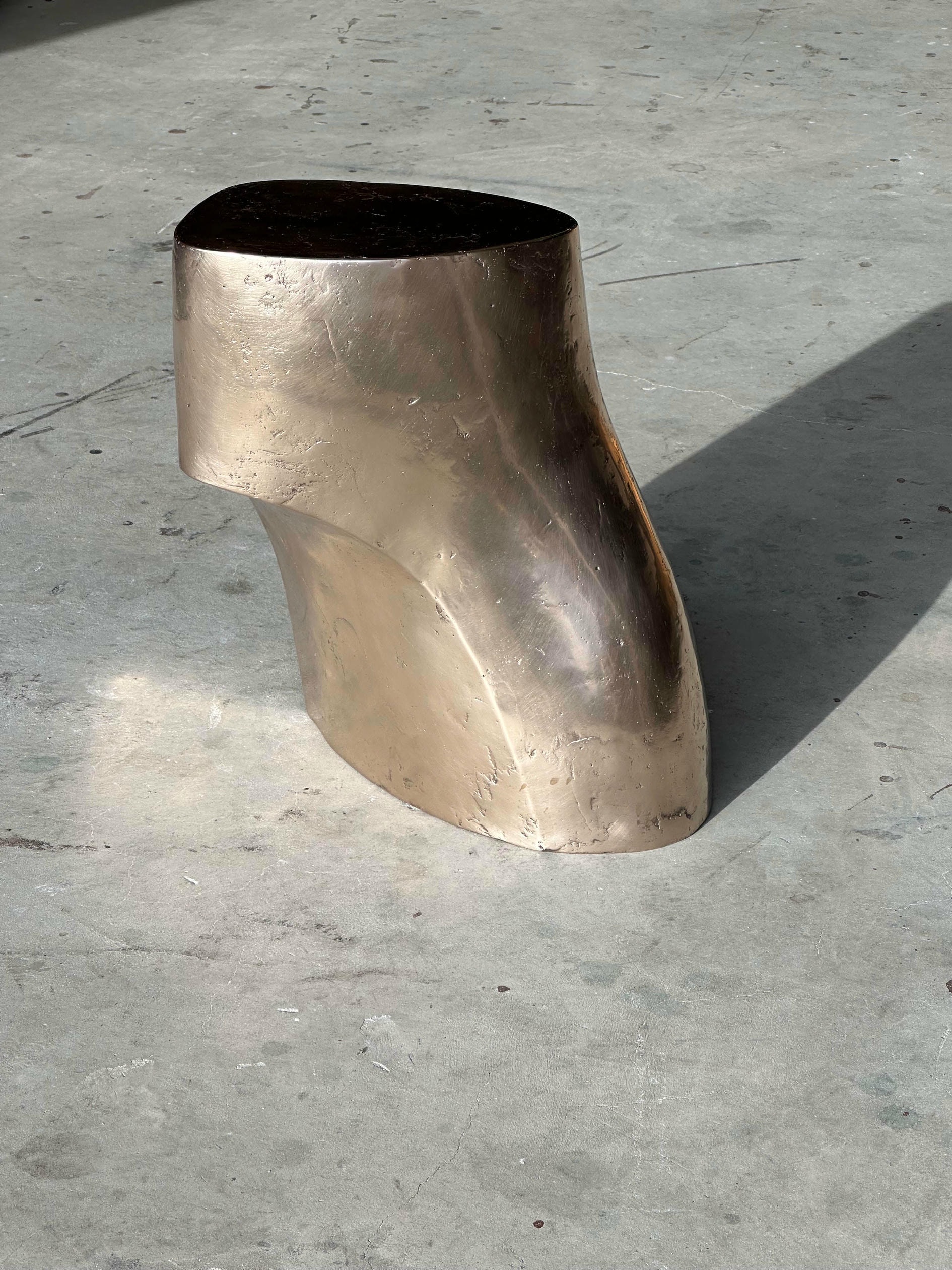 Set Of 2 Limited Edition Lost Wax Casted Bronze Palm Side Tables by Vogel Studio 6