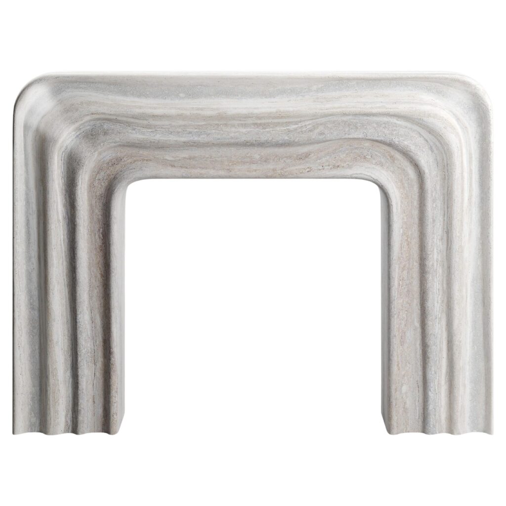 Stone and Marble Yzi Chimney Fireplace by KY ARCHITECTURE 1