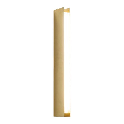 TF470 Wall Lamp in Satin Brass with Opaline Acrylic Diffuser by Daluce 1