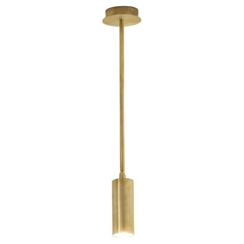 TF510 Ceiling Lamp in Satin Brass with an Orientable Tubular Diffuser by Daluce 1
