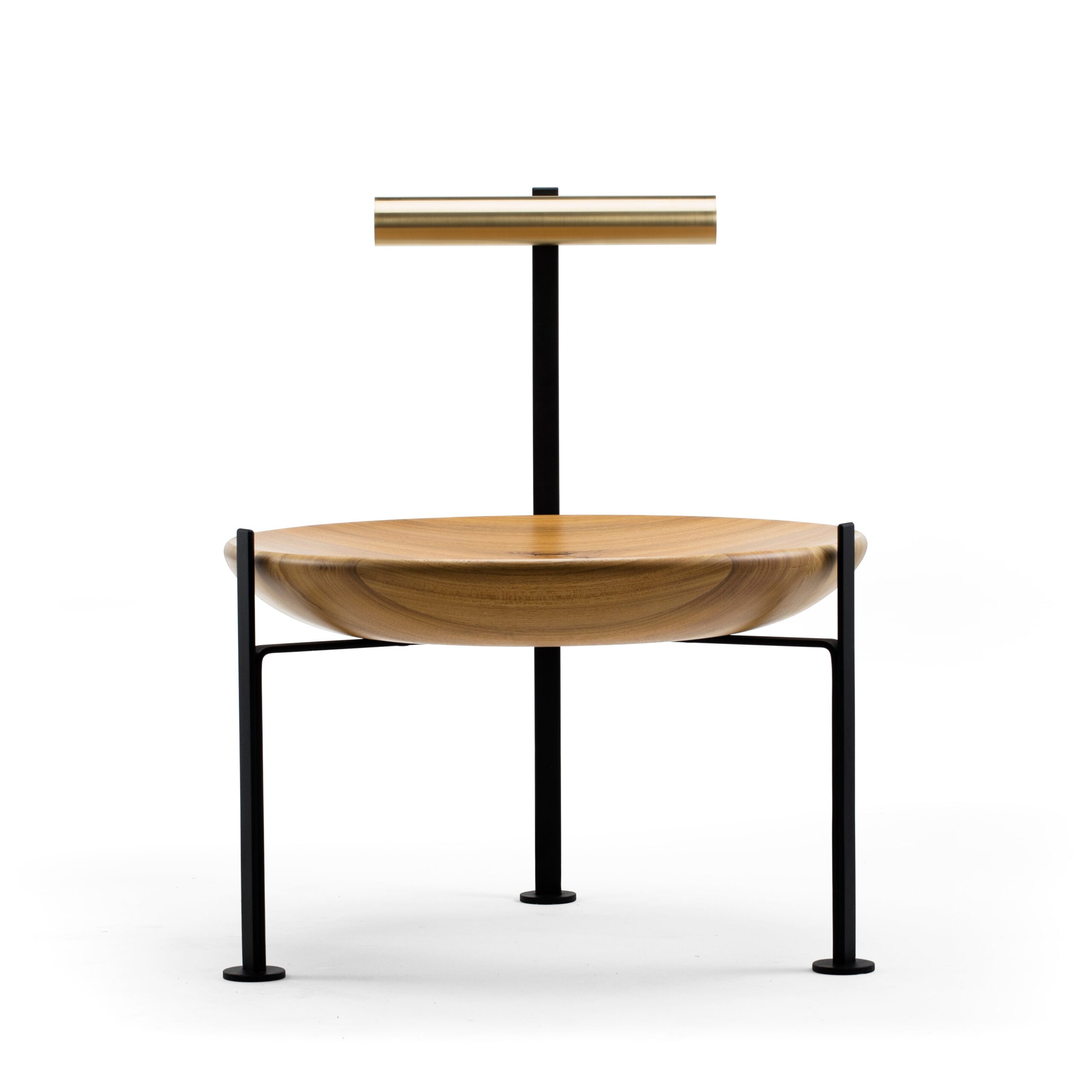 Wood, Brass and Glass Cadeira Canoa by Atelier Andre Ferri 2