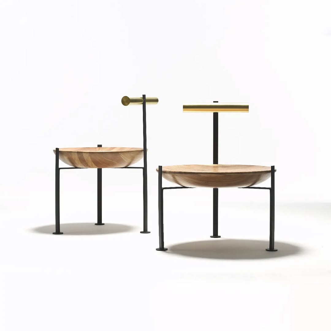 Wood, Brass and Glass Cadeira Canoa by Atelier Andre Ferri 4