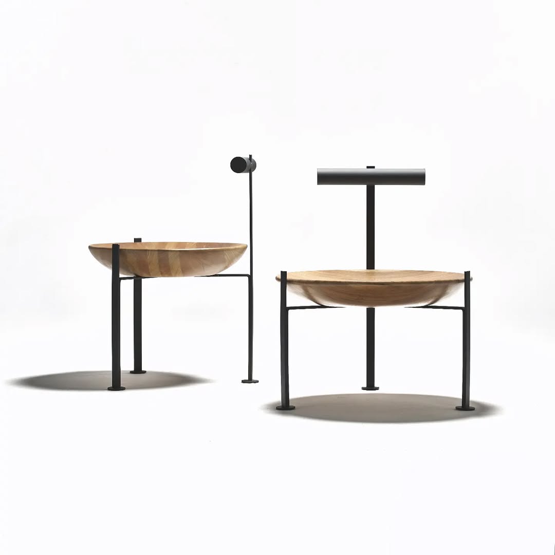 Wood, Brass and Glass Cadeira Canoa by Atelier Andre Ferri 6