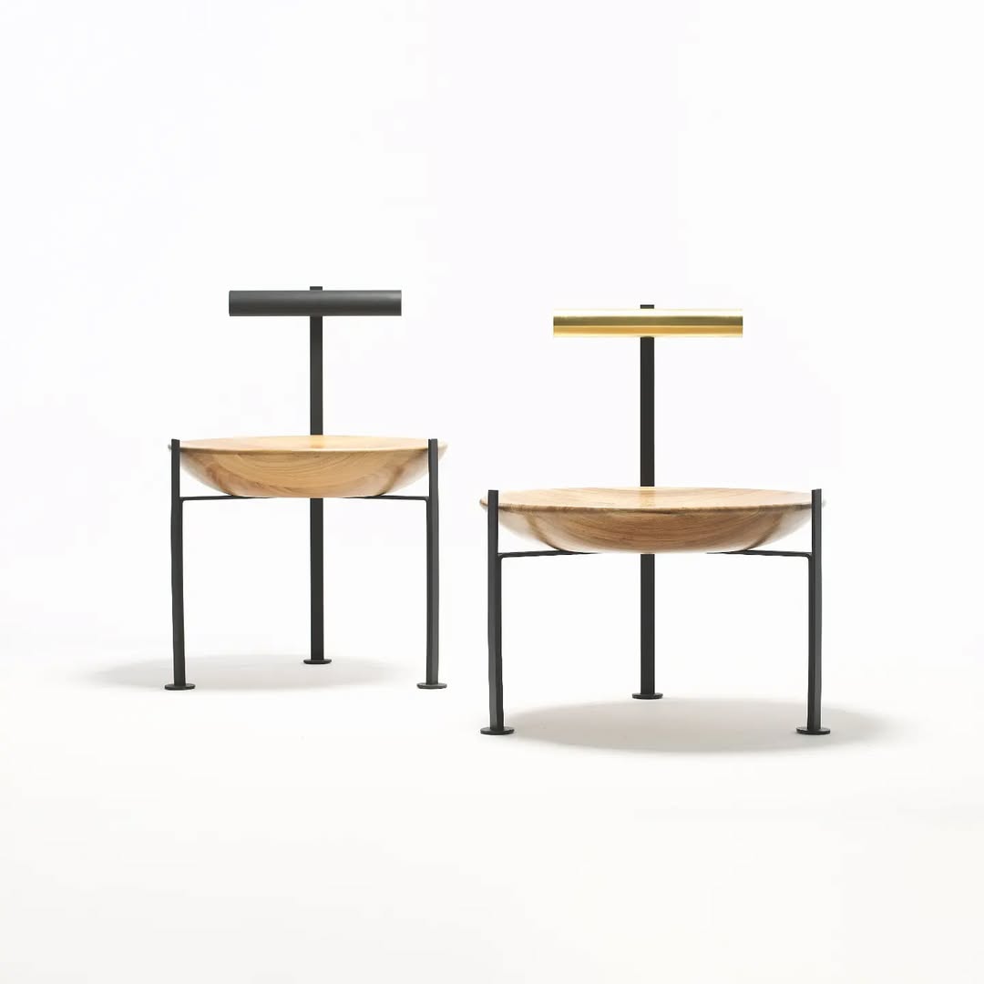 Wood, Brass and Glass Cadeira Canoa by Atelier Andre Ferri 7