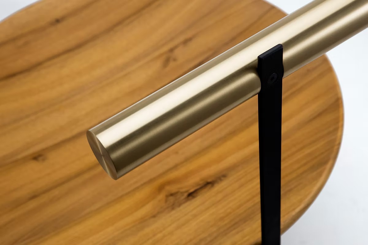 Wood, Brass and Glass Poltrona Canoa by Atelier Andre Ferri 2
