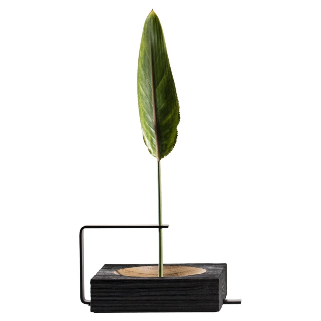 Wood and Aluminum Vaso Torno by Atelier Andre Ferri 1