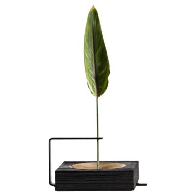 Wood and Aluminum Vaso Torno by Atelier Andre Ferri