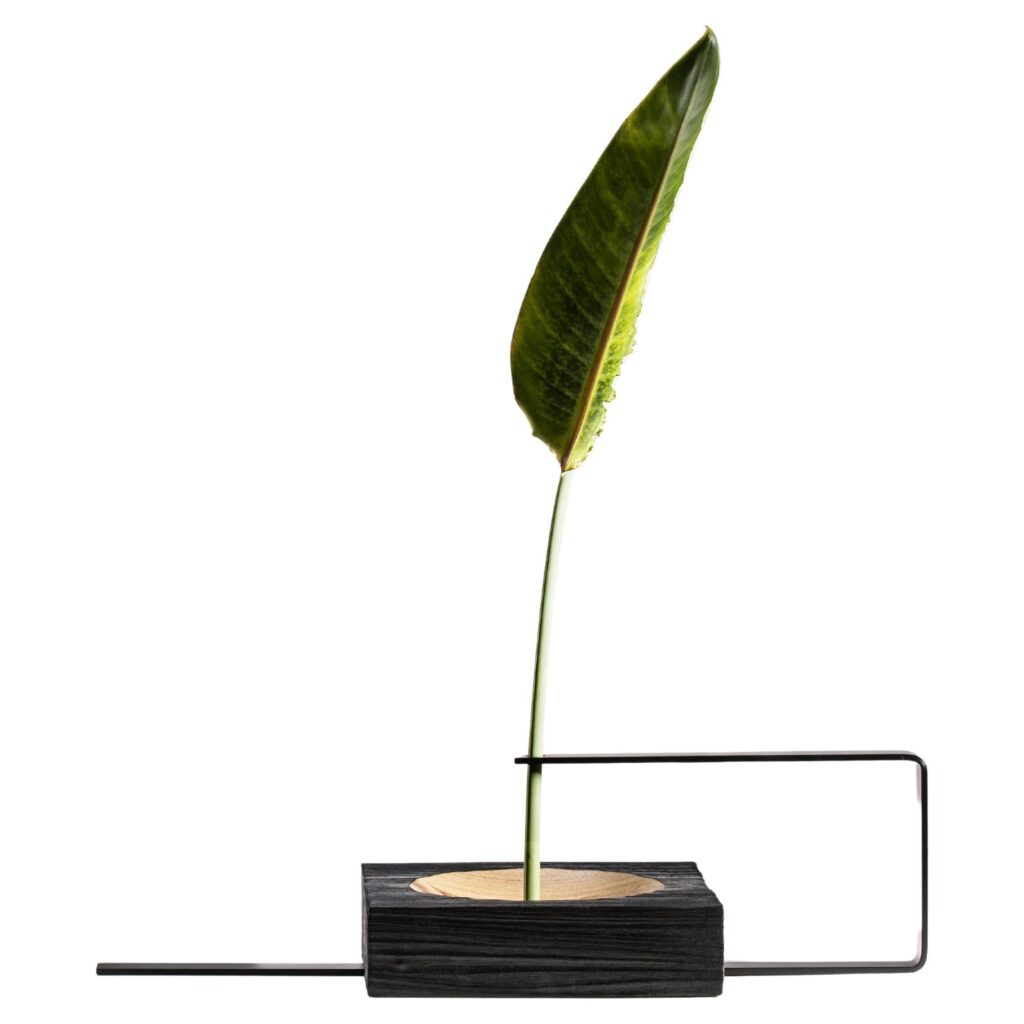 Wood and Aluminum Vaso Torno by Atelier Andre Ferri 1