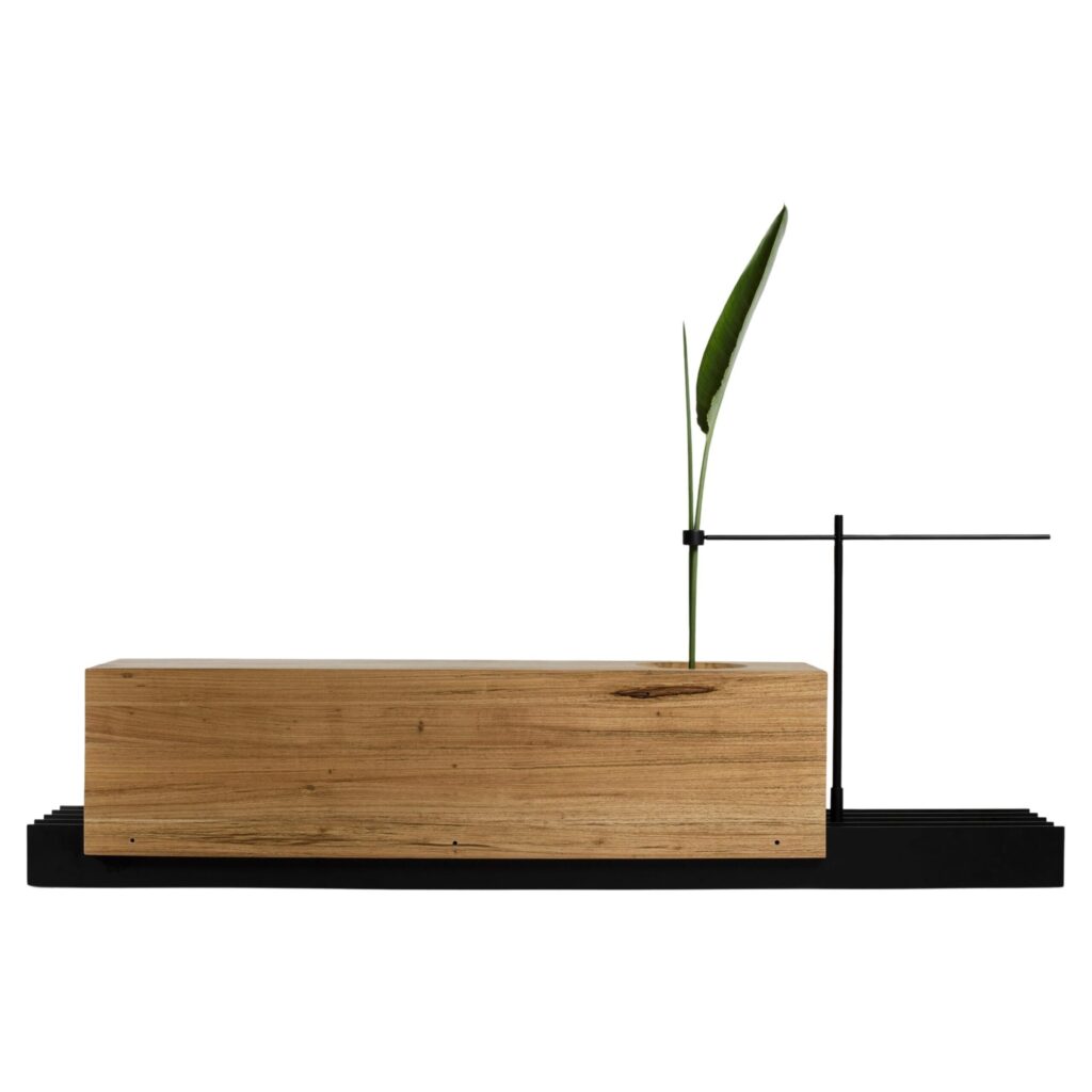 Wood and Steel Banco Alma by Atelier Andre Ferri 1