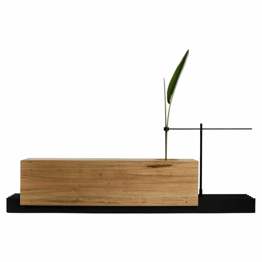 Wood and Steel Banco Alma by Atelier Andre Ferri 1