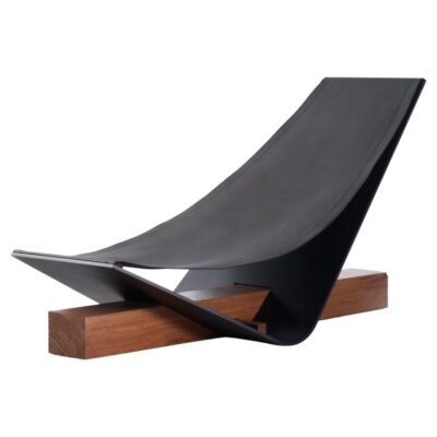 Wood and Steel Poltrona Rede by Atelier Andre Ferri