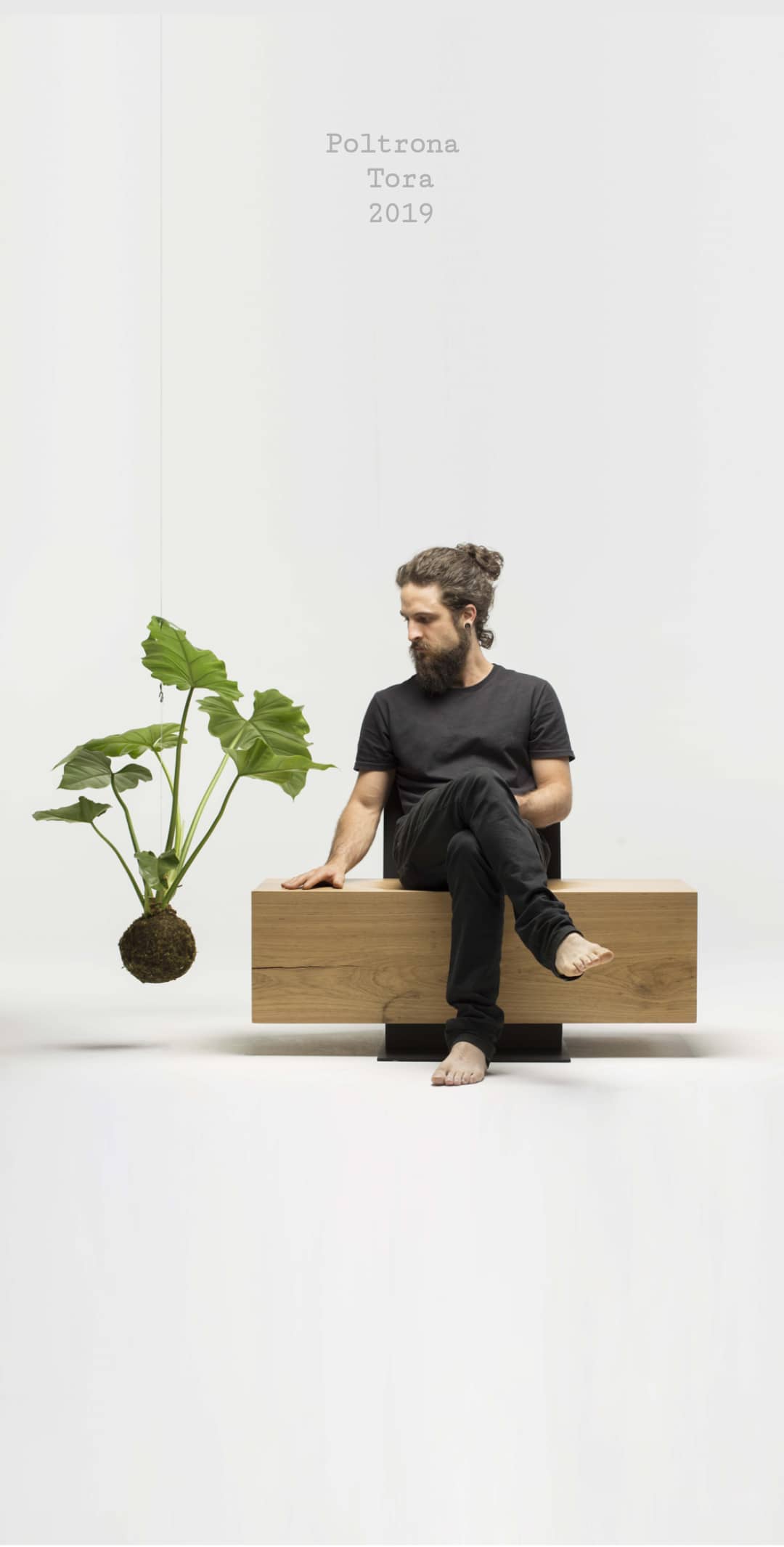 Wood and Steel Poltrona Tora by Atelier Andre Ferri 7