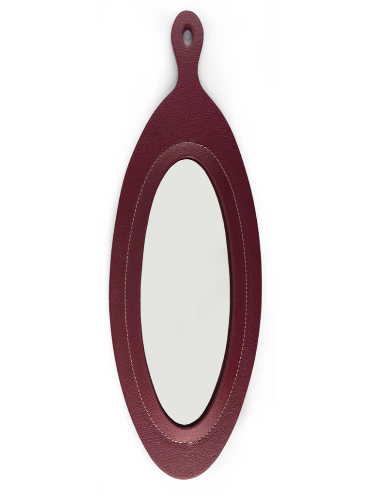 Big Day Wall Mirror Equipped with Stainless Steel Hook by Oscar Maschera 1