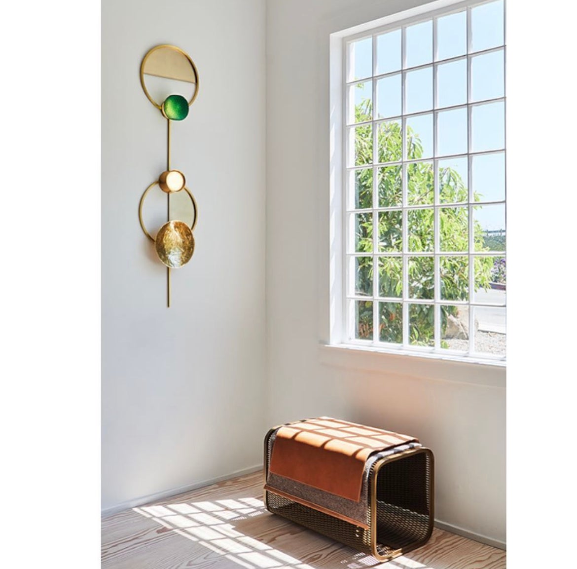 Caballito Piccolo Bench in Leather Fabric by Oscar Maschera 3