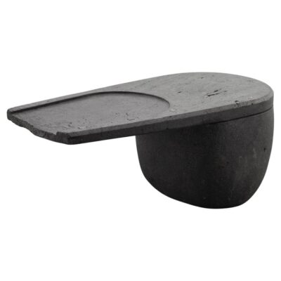 Centro Unique Coffee Table in Handcarved Volcanic Stone by Estudio Andean