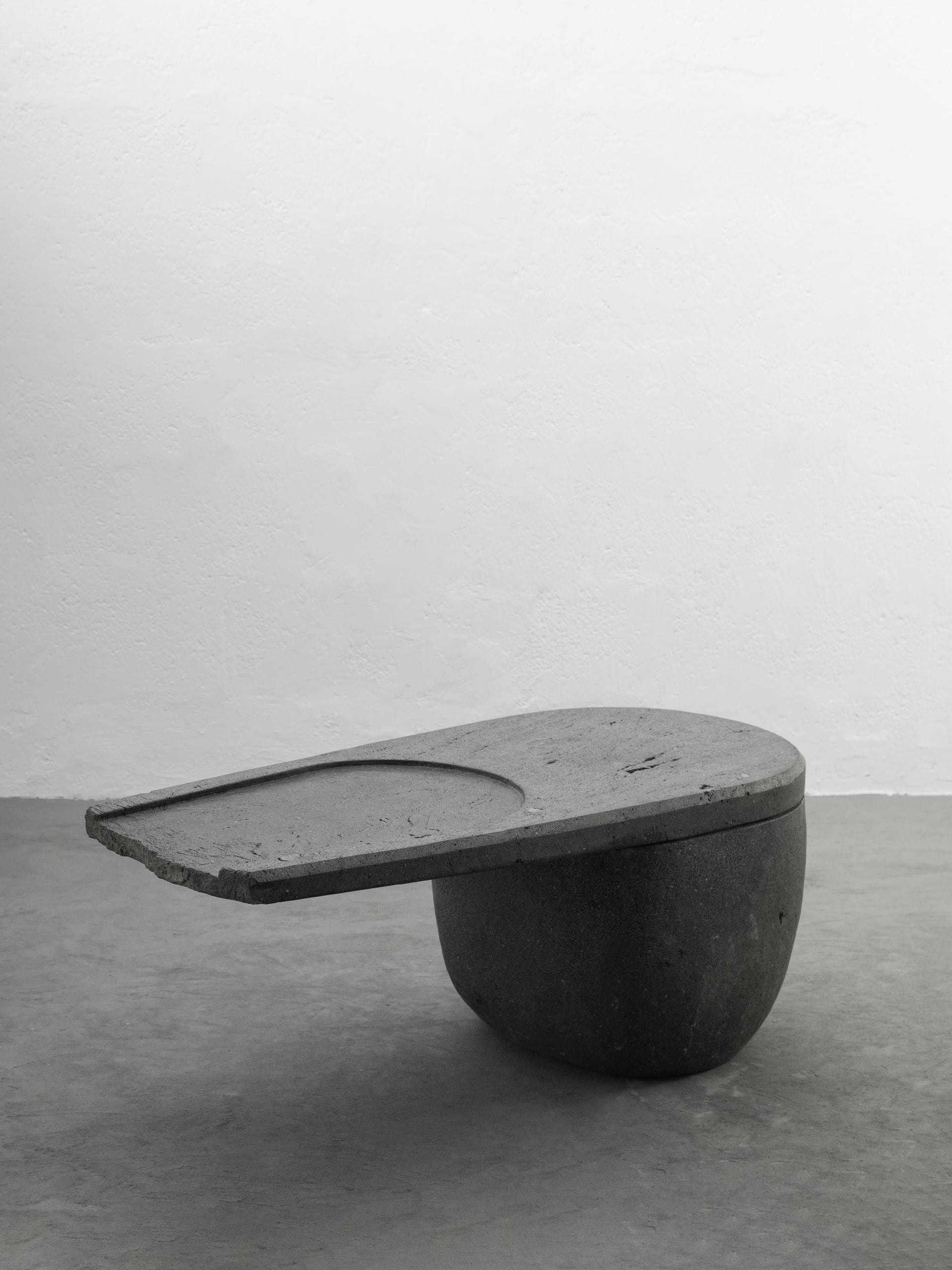 Centro Unique Coffee Table in Handcarved Volcanic Stone by Estudio Andean 13